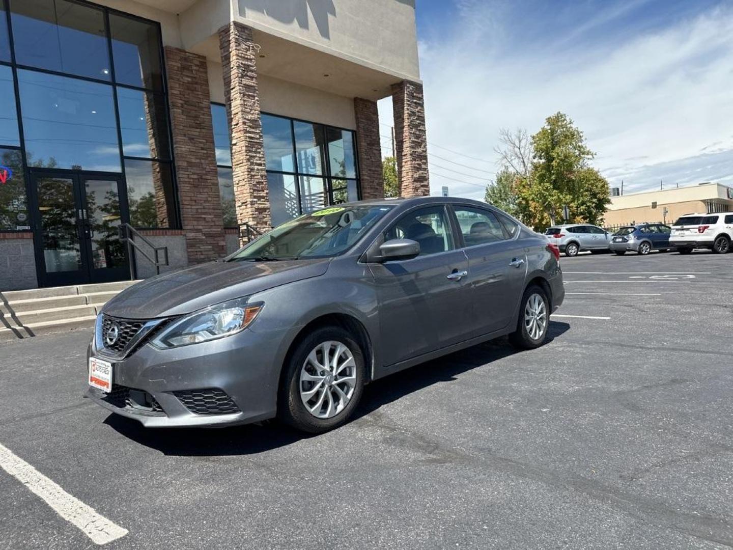 2018 Gun Metallic /Charcoal Nissan Sentra SV (3N1AB7AP6JL) with an 1.8L 4-Cylinder DOHC 16V engine, CVT transmission, located at 10890 W. Colfax Ave., Lakewood, CO, 80215, (303) 274-7692, 39.739914, -105.120132 - 2018 Nissan Sentra<br><br>D1 Auto NEVER charges dealer fees! All cars have clean titles and have been inspected for mechanical issues. We have financing for everyone. Good credit, bad credit, first time buyers.<br><br>Please call Lakewood Location 303-274-7692 or Thornton 303-287-5511 to schedule a - Photo#1