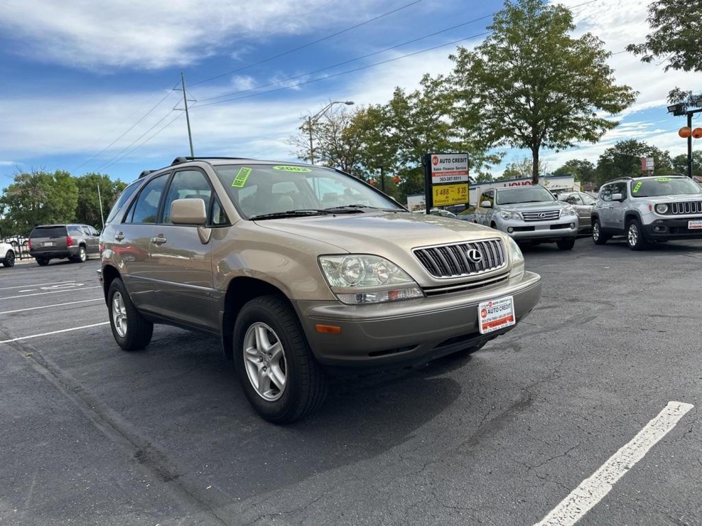 2002 Burnished Gold Metallic /Ivory Lexus RX 300 (JTJGF10U820) with an 3.0L V6 SMPI DOHC engine, Automatic transmission, located at 10890 W. Colfax Ave., Lakewood, CO, 80215, (303) 274-7692, 39.739914, -105.120132 - 2002 Lexus RX<br><br>D1 Auto NEVER charges dealer fees! All cars have clean titles and have been inspected for mechanical issues. We have financing for everyone. Good credit, bad credit, first time buyers.<br>Clean CARFAX.<br>Please call Lakewood Location 303-274-7692 or Thornton 303-287-5511 to sch - Photo#3