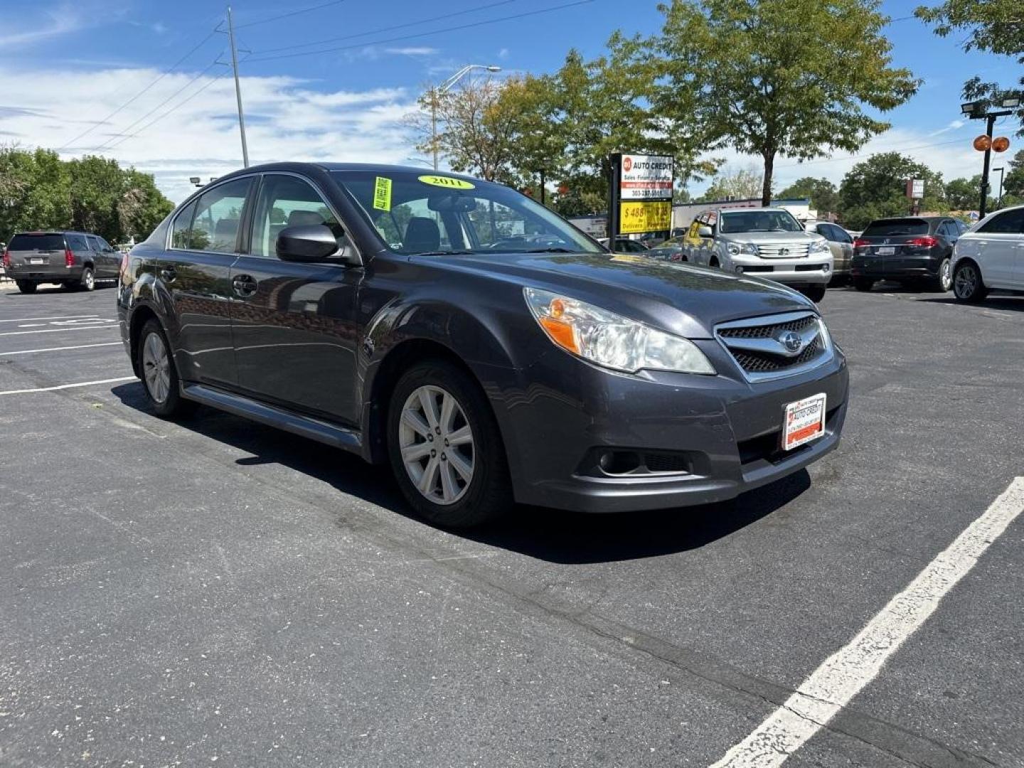 2011 Graphite Gray Metallic /Off Black Subaru Legacy 2.5i (4S3BMBG65B3) with an 2.5L 4-Cylinder engine, CVT transmission, located at 10890 W. Colfax Ave., Lakewood, CO, 80215, (303) 274-7692, 39.739914, -105.120132 - 2011 Subaru Legacy<br><br>D1 Auto NEVER charges dealer fees! All cars have clean titles and have been inspected for mechanical issues. We have financing for everyone. Good credit, bad credit, first time buyers.<br>CARFAX One-Owner. Clean CARFAX. Odometer is 30056 miles below market average!<br>Pleas - Photo#3