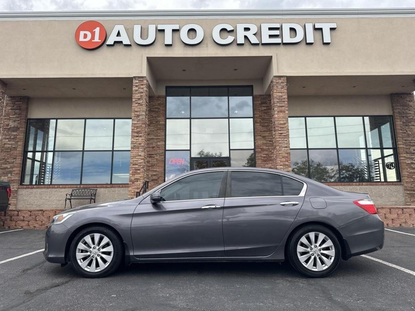2015 Modern Steel Metallic /Gray Honda Accord EX-L (1HGCR2F80FA) with an 2.4L I4 DOHC i-VTEC 16V engine, CVT transmission, located at 10890 W. Colfax Ave., Lakewood, CO, 80215, (303) 274-7692, 39.739914, -105.120132 - 2015 Honda Accord in excellent condition inside and out. Clean title and really shows pride of ownership. Non smoker and loaded with, heated leather seats, Bluetooth with Bluetooh audio to play your music, sun roof, 2 sets of floor mats, and fully serviced. <br>All Cars Have Clean Titles And Are Ser - Photo#0