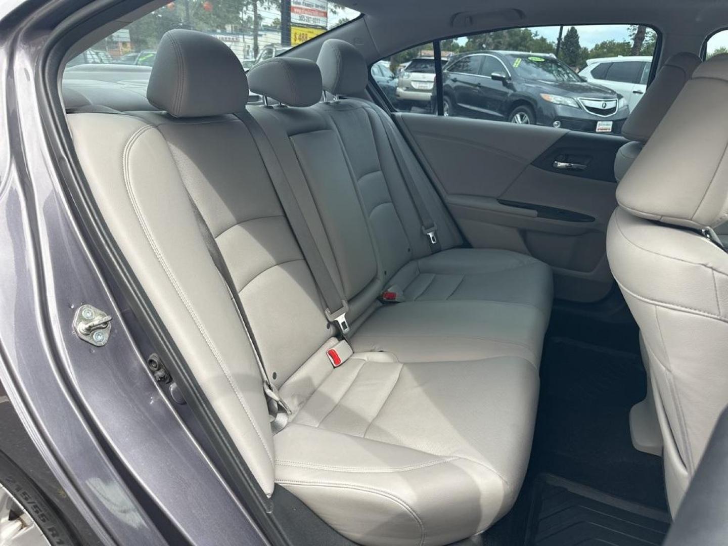 2015 Modern Steel Metallic /Gray Honda Accord EX-L (1HGCR2F80FA) with an 2.4L I4 DOHC i-VTEC 16V engine, CVT transmission, located at 10890 W. Colfax Ave., Lakewood, CO, 80215, (303) 274-7692, 39.739914, -105.120132 - 2015 Honda Accord in excellent condition inside and out. Clean title and really shows pride of ownership. Non smoker and loaded with, heated leather seats, Bluetooth with Bluetooh audio to play your music, sun roof, 2 sets of floor mats, and fully serviced. <br>All Cars Have Clean Titles And Are Ser - Photo#16