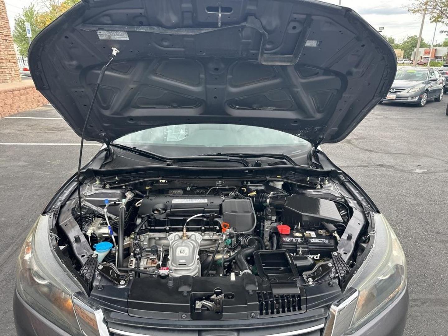 2015 Modern Steel Metallic /Gray Honda Accord EX-L (1HGCR2F80FA) with an 2.4L I4 DOHC i-VTEC 16V engine, CVT transmission, located at 10890 W. Colfax Ave., Lakewood, CO, 80215, (303) 274-7692, 39.739914, -105.120132 - 2015 Honda Accord in excellent condition inside and out. Clean title and really shows pride of ownership. Non smoker and loaded with, heated leather seats, Bluetooth with Bluetooh audio to play your music, sun roof, 2 sets of floor mats, and fully serviced. <br>All Cars Have Clean Titles And Are Ser - Photo#33
