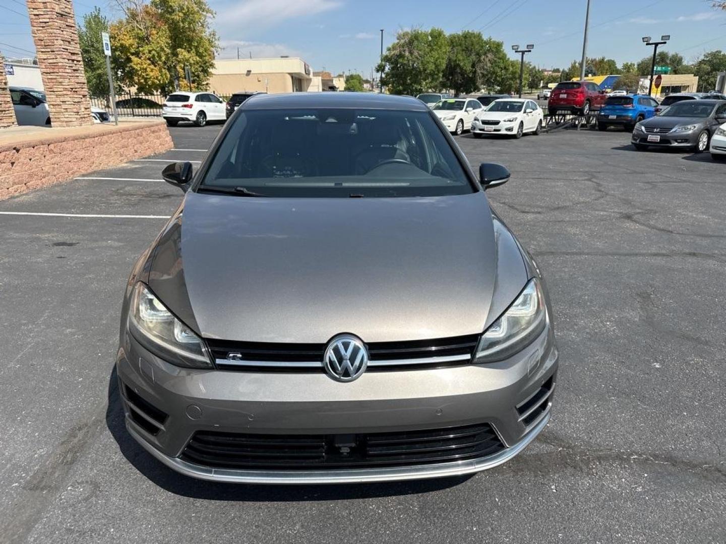 2016 Limestone Gray Metallic /Black Volkswagen Golf R Base (WVWUF7AUXGW) with an 2.0L TSI engine, Manual transmission, located at 10890 W. Colfax Ave., Lakewood, CO, 80215, (303) 274-7692, 39.739914, -105.120132 - 2016 Volkswagen Golf R, One Owner with a clean title and clean Carfax. Fully serviced and ready for Colorado. Heated leather seats, Fender Speakers and All Wheel Drive. <br><br>All Cars Have Clean Titles And Are Serviced Before Sale., Clean Carfax, No Accident, Backup Camera, Leather, Heated Seats, - Photo#2