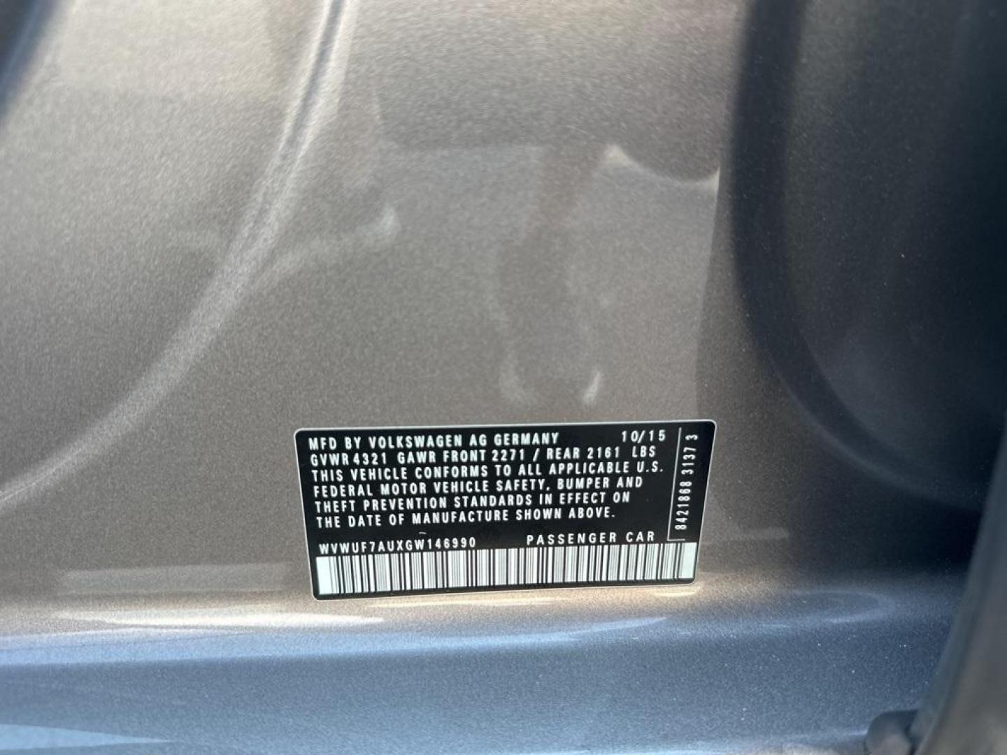 2016 Limestone Gray Metallic /Black Volkswagen Golf R Base (WVWUF7AUXGW) with an 2.0L TSI engine, Manual transmission, located at 10890 W. Colfax Ave., Lakewood, CO, 80215, (303) 274-7692, 39.739914, -105.120132 - 2016 Volkswagen Golf R, One Owner with a clean title and clean Carfax. Fully serviced and ready for Colorado. Heated leather seats, Fender Speakers and All Wheel Drive. <br><br>All Cars Have Clean Titles And Are Serviced Before Sale., Clean Carfax, No Accident, Backup Camera, Leather, Heated Seats, - Photo#31