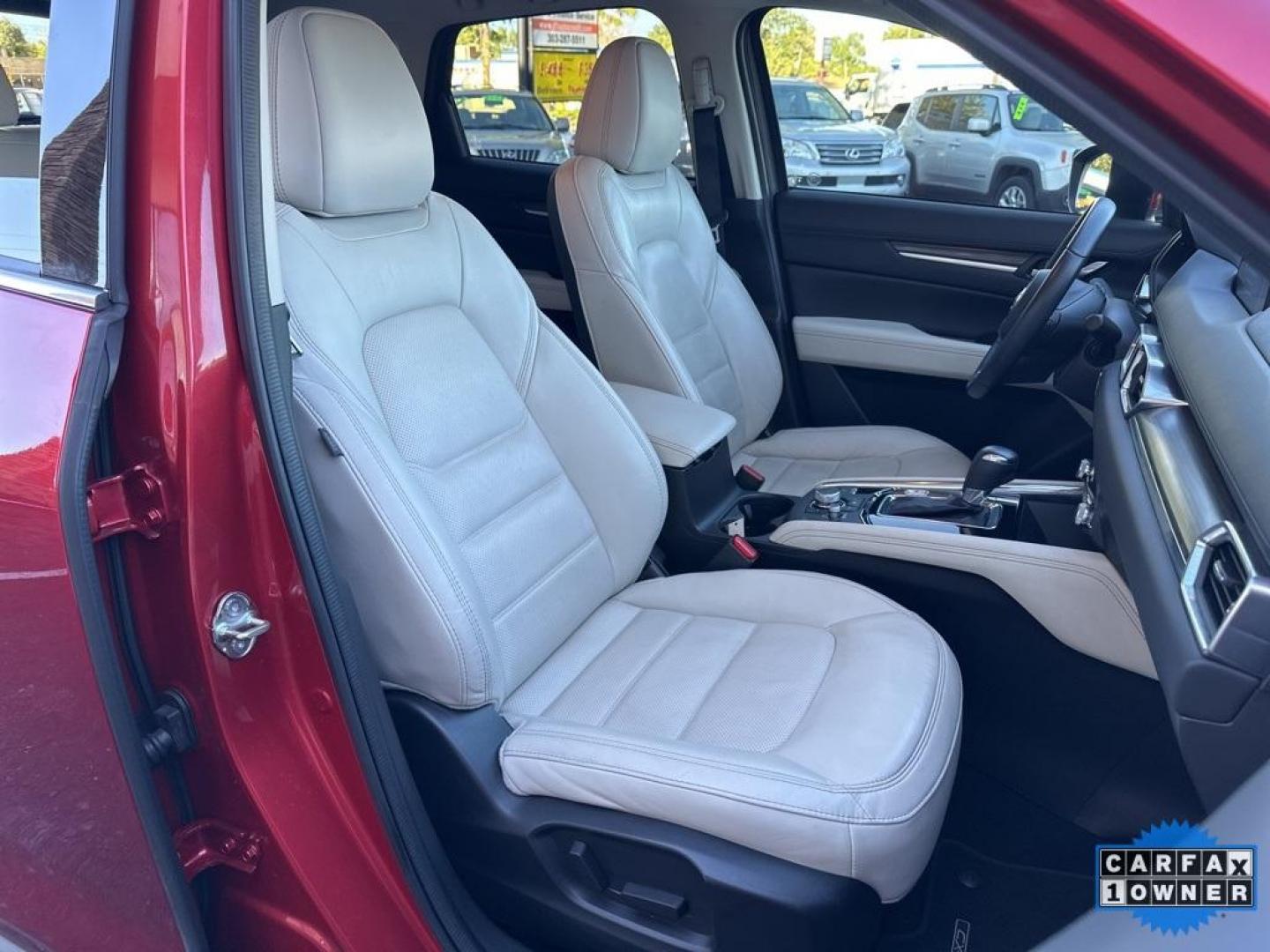 2019 Soul Red Crystal Metallic /Parchment Mazda CX-5 Grand Touring Reserve (JM3KFBDYXK0) with an 2.5L 4-Cylinder engine, Automatic transmission, located at 10890 W. Colfax Ave., Lakewood, CO, 80215, (303) 274-7692, 39.739914, -105.120132 - 2019 Mazda CX-5 Grand Touring Reserve in mint condition! Loaded with heated leather seats, heated steering wheel, heads up display, Apple/Android Carplay, panoramic roof, Bose speakers and more. <br><br>All Cars Have Clean Titles And Are Serviced Before Sale.<br>Apple/Android Car Play, All Books and - Photo#18