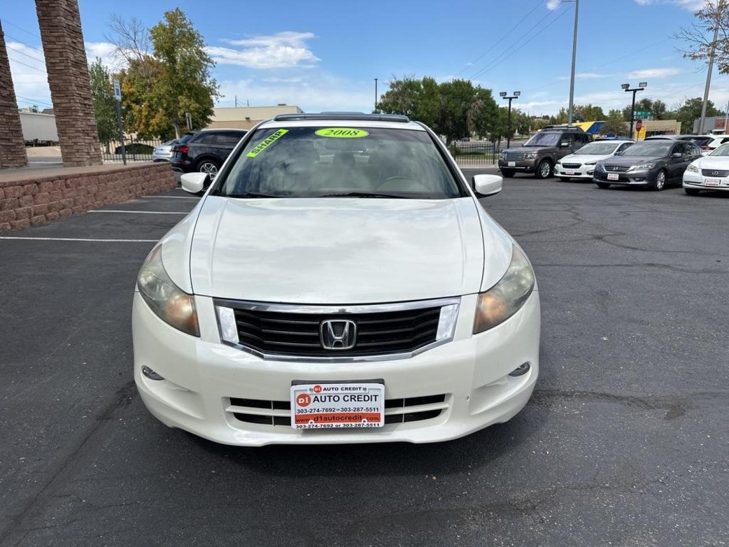 2008 White Honda Accord EX-L (1HGCP36828A) with an 3.5L V6 SOHC i-VTEC 24V engine, Automatic transmission, located at 10890 W. Colfax Ave., Lakewood, CO, 80215, (303) 274-7692, 39.739914, -105.120132 - 2008 Honda Accord<br><br>D1 Auto NEVER charges dealer fees! All cars have clean titles and have been inspected for mechanical issues. We have financing for everyone. Good credit, bad credit, first time buyers.<br>Odometer is 49687 miles below market average!<br>Please call Lakewood Location 303-274- - Photo#2
