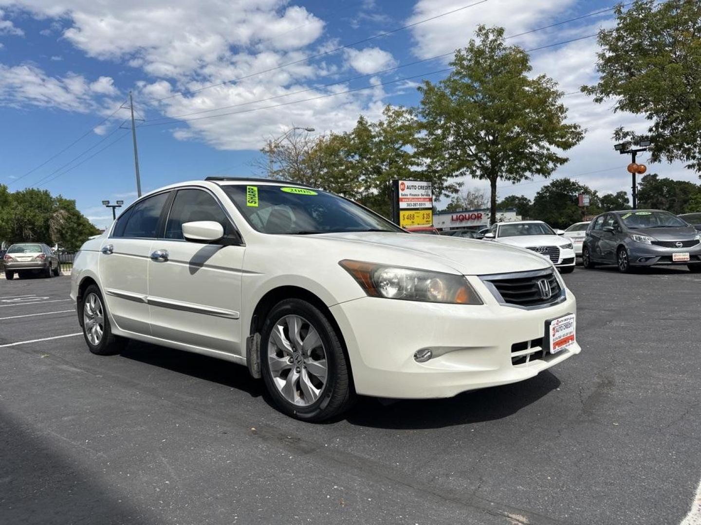 2008 White Honda Accord EX-L (1HGCP36828A) with an 3.5L V6 SOHC i-VTEC 24V engine, Automatic transmission, located at 10890 W. Colfax Ave., Lakewood, CO, 80215, (303) 274-7692, 39.739914, -105.120132 - 2008 Honda Accord<br><br>D1 Auto NEVER charges dealer fees! All cars have clean titles and have been inspected for mechanical issues. We have financing for everyone. Good credit, bad credit, first time buyers.<br>Odometer is 49687 miles below market average!<br>Please call Lakewood Location 303-274- - Photo#3