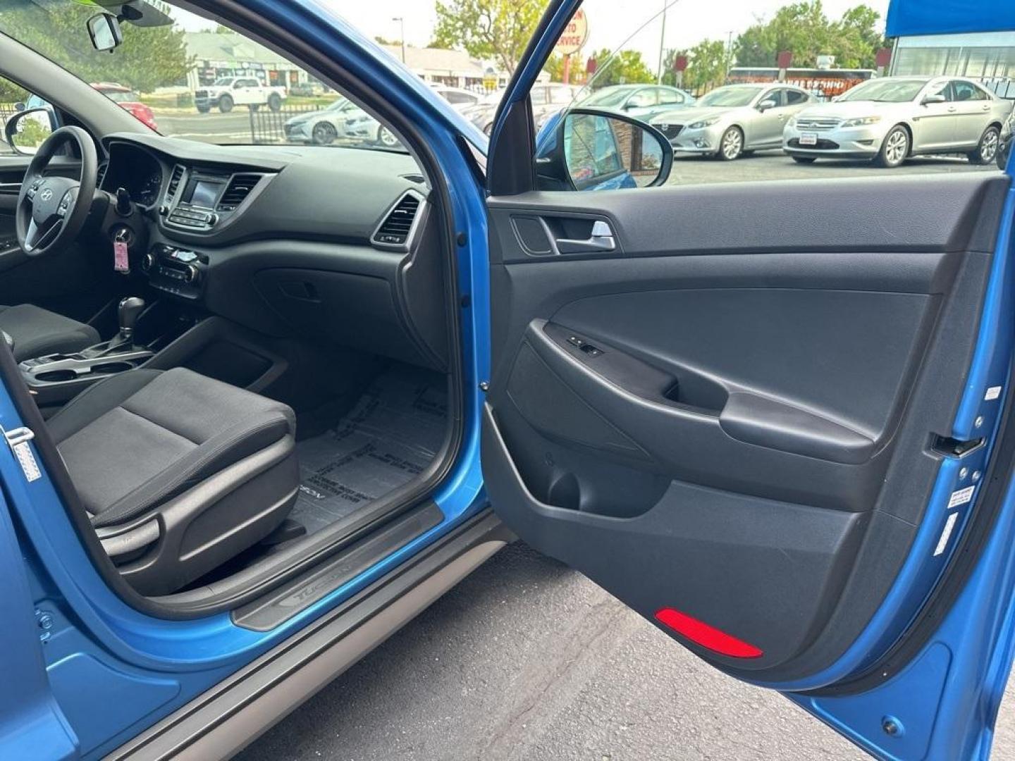 2017 Caribbean Blue /Black Hyundai Tucson SE (KM8J3CA40HU) with an 2.0L DOHC engine, Automatic transmission, located at 10890 W. Colfax Ave., Lakewood, CO, 80215, (303) 274-7692, 39.739914, -105.120132 - 2017 Hyundai Tucson All Wheel Drive with clean Colorado title and fully serviced in excellent condition inside and out. Backup Camera, Bluetooth and more.<br><br>All Cars Have Clean Titles And Are Serviced Before Sale., Backup Camera, AWD.<br>D1 Auto NEVER charges dealer fees! All cars have clean ti - Photo#22