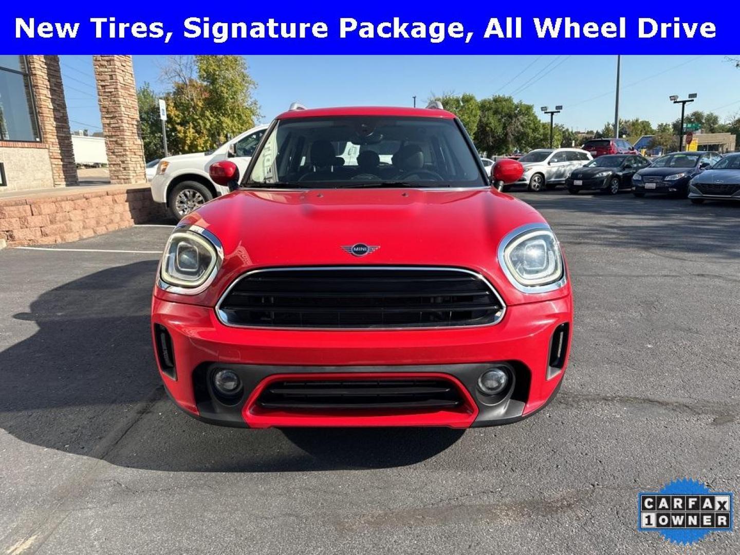 2022 RED MINI Countryman ALL4 (WMZ43BR07N3) with an 3 Cyl, 1.5L engine, Automatic transmission, located at 10890 W. Colfax Ave., Lakewood, CO, 80215, (303) 274-7692, 39.739914, -105.120132 - <b>Summary</b><br>One Owner And In Excellent Condition, Apple/ Android Carplay, Blind Spot Detection, Fully Serviced And Ready For Colorado! All Wheel Drive with Signature Package. Panoramic Sun Roof and much more! Bumper to Bumper Warranties Available.<br><br><b>Vehicle Details</b><br>Discover the - Photo#38