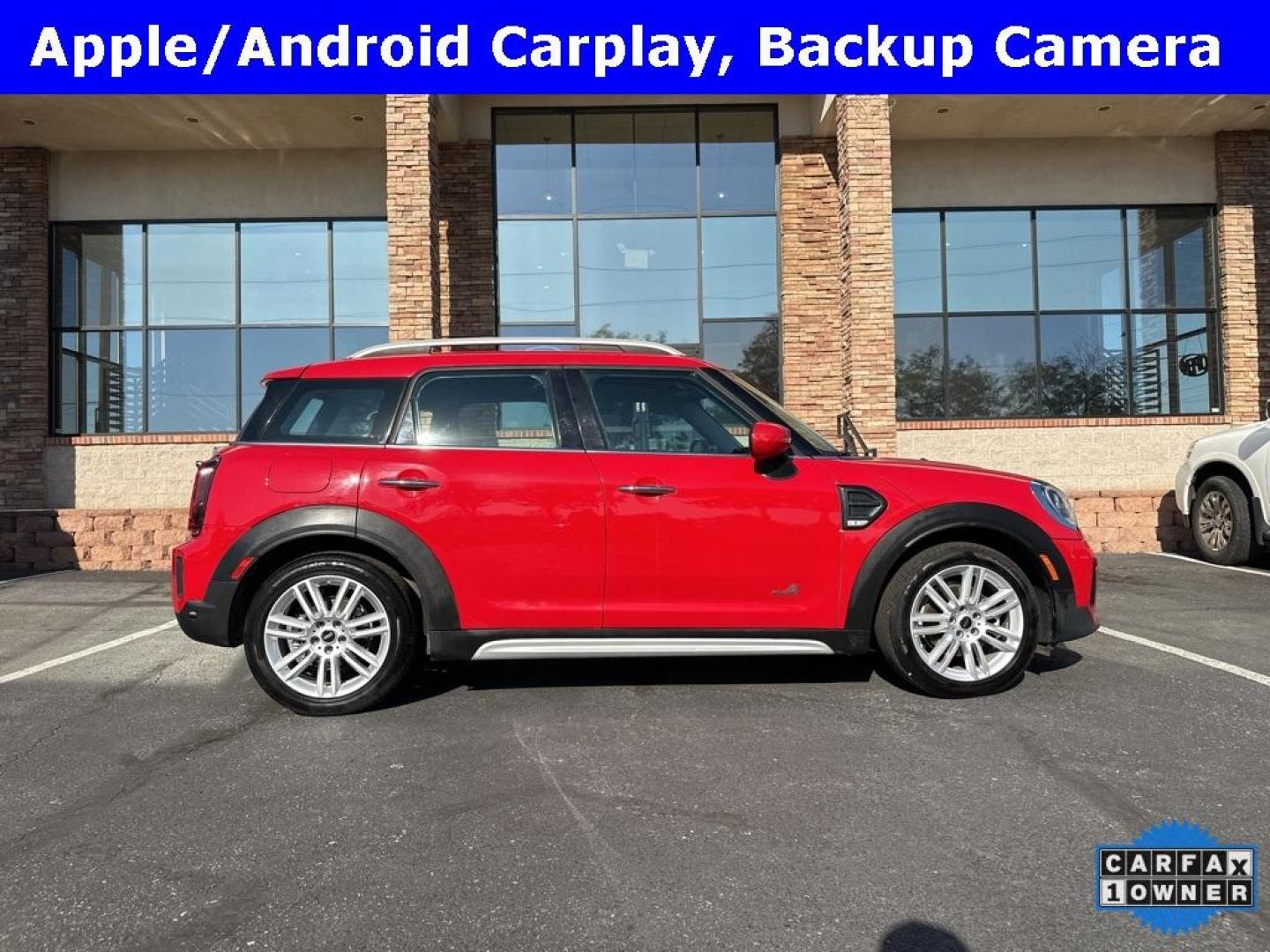 2022 RED MINI Countryman ALL4 (WMZ43BR07N3) with an 3 Cyl, 1.5L engine, Automatic transmission, located at 10890 W. Colfax Ave., Lakewood, CO, 80215, (303) 274-7692, 39.739914, -105.120132 - <b>Summary</b><br>One Owner And In Excellent Condition, Apple/ Android Carplay, Blind Spot Detection, Fully Serviced And Ready For Colorado! All Wheel Drive with Signature Package. Panoramic Sun Roof and much more! Bumper to Bumper Warranties Available.<br><br><b>Vehicle Details</b><br>Discover the - Photo#40