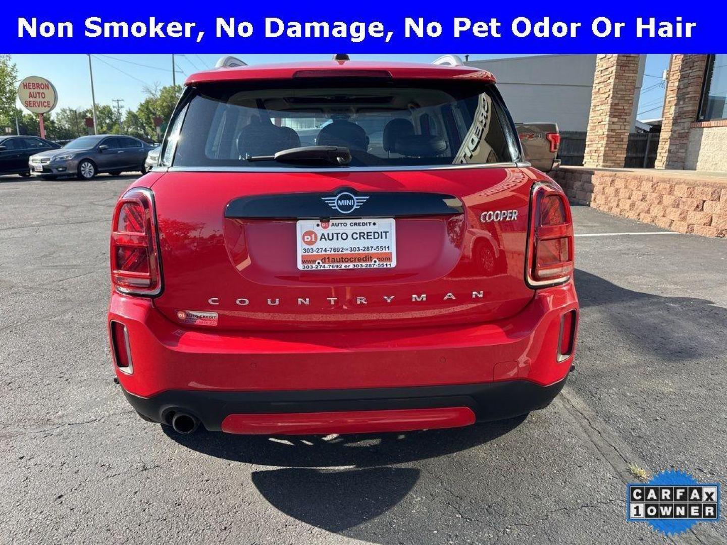 2022 RED MINI Countryman ALL4 (WMZ43BR07N3) with an 3 Cyl, 1.5L engine, Automatic transmission, located at 10890 W. Colfax Ave., Lakewood, CO, 80215, (303) 274-7692, 39.739914, -105.120132 - <b>Summary</b><br>One Owner And In Excellent Condition, Apple/ Android Carplay, Blind Spot Detection, Fully Serviced And Ready For Colorado! All Wheel Drive with Signature Package. Panoramic Sun Roof and much more! Bumper to Bumper Warranties Available.<br><br><b>Vehicle Details</b><br>Discover the - Photo#4