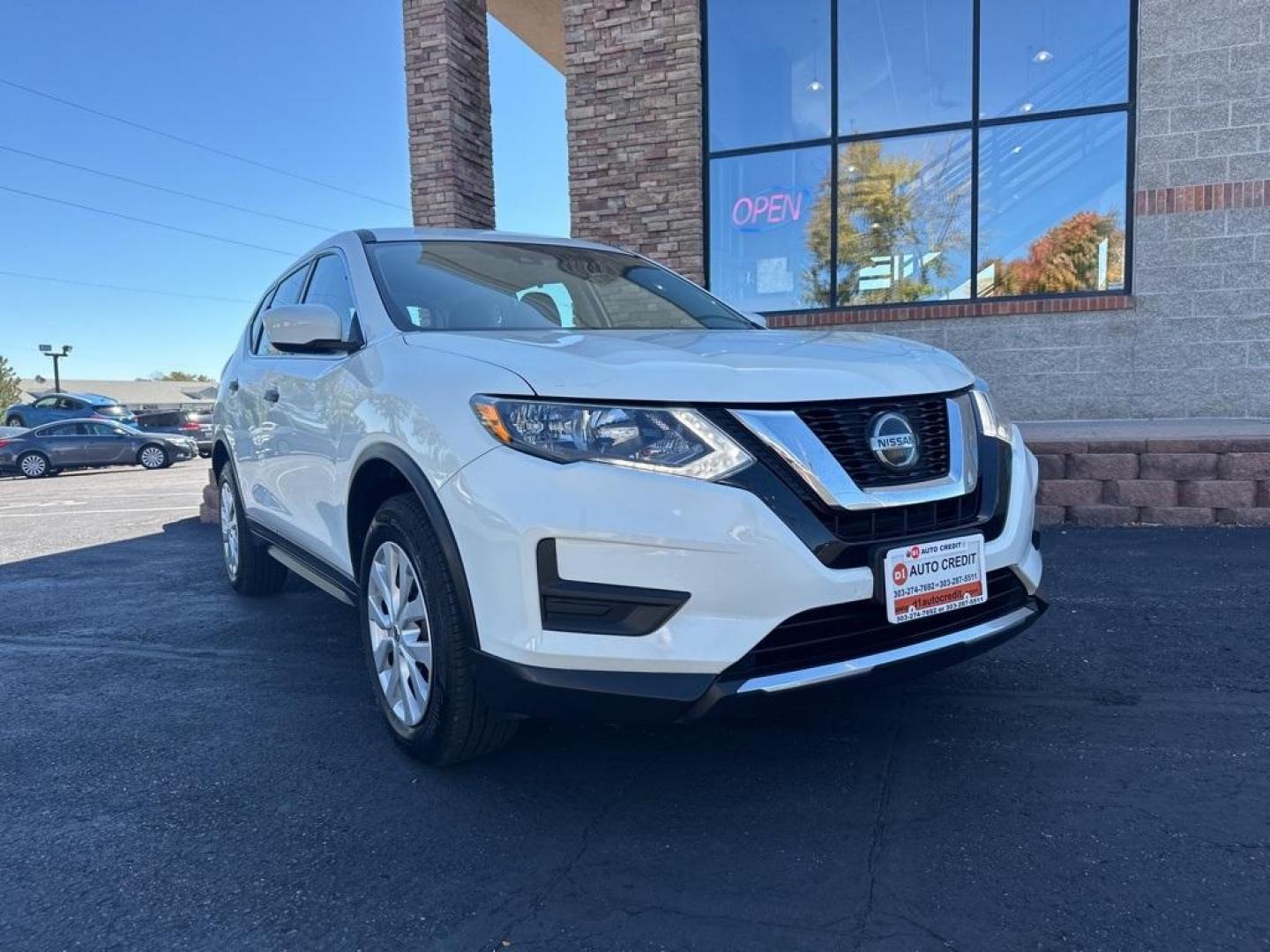 2019 Glacier White /Charcoal Nissan Rogue S (5N1AT2MV6KC) with an 2.5L I4 DOHC 16V engine, CVT transmission, located at 10890 W. Colfax Ave., Lakewood, CO, 80215, (303) 274-7692, 39.739914, -105.120132 - 2019 Nissan Rogue All Wheel Drive, One Owner, Mint Condition. <br>All Cars Have Clean Titles And Are Serviced Before Sale., CarfaxOne Owner, No Accidents, Backup Camera, Non Smoker, No Pet Odor Or Hair, AWD.<br><br>D1 Auto NEVER charges dealer fees! All cars have clean titles and have been inspected - Photo#0