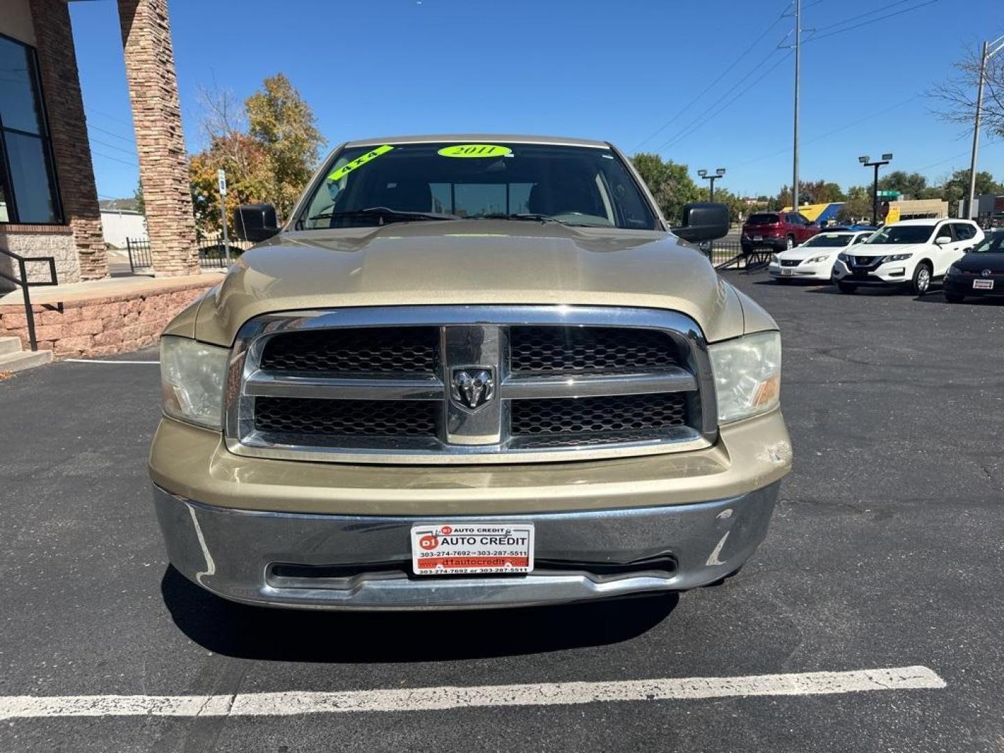 2011 White Gold Clearcoat /Dark Slate/Medium Graystone Ram 1500 SLT (1D7RV1GT8BS) with an HEMI 5.7L V8 Multi Displacement VVT engine, Automatic transmission, located at 10890 W. Colfax Ave., Lakewood, CO, 80215, (303) 274-7692, 39.739914, -105.120132 - 2011 Ram 1500<br><br>D1 Auto NEVER charges dealer fees! All cars have clean titles and have been inspected for mechanical issues. We have financing for everyone. Good credit, bad credit, first time buyers.<br><br>Please call Lakewood Location 303-274-7692 or Thornton 303-287-5511 to schedule a test - Photo#2