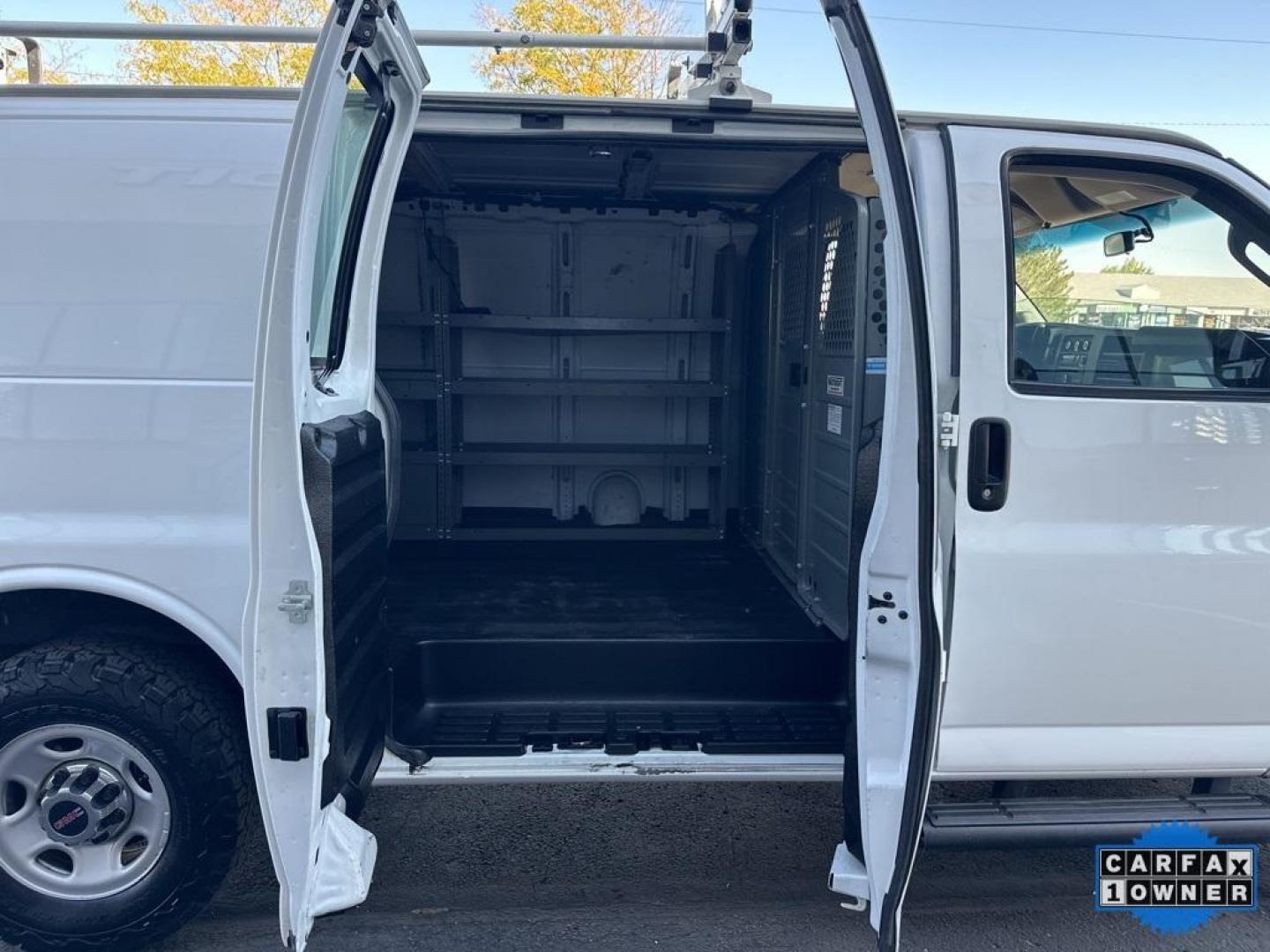 2019 Summit White /Medium Pewter GMC Savana 2500 Work Van (1GTW7AFG1K1) with an Vortec 6.0L V8 SFI Flex Fuel engine, Automatic transmission, located at 10890 W. Colfax Ave., Lakewood, CO, 80215, (303) 274-7692, 39.739914, -105.120132 - 4x4 Conversion and 6.0L Engine. Loaded up with storage bins, ladder racks and ready to go to work. Fully serviced with no mechanical issues.<br>In House Financing Available.<br><br>All Cars Have Clean Titles And Are Serviced Before Sale., Backup Camera, Savana 2500 Work Van 4x4 Conversion, Vortec 6 - Photo#14