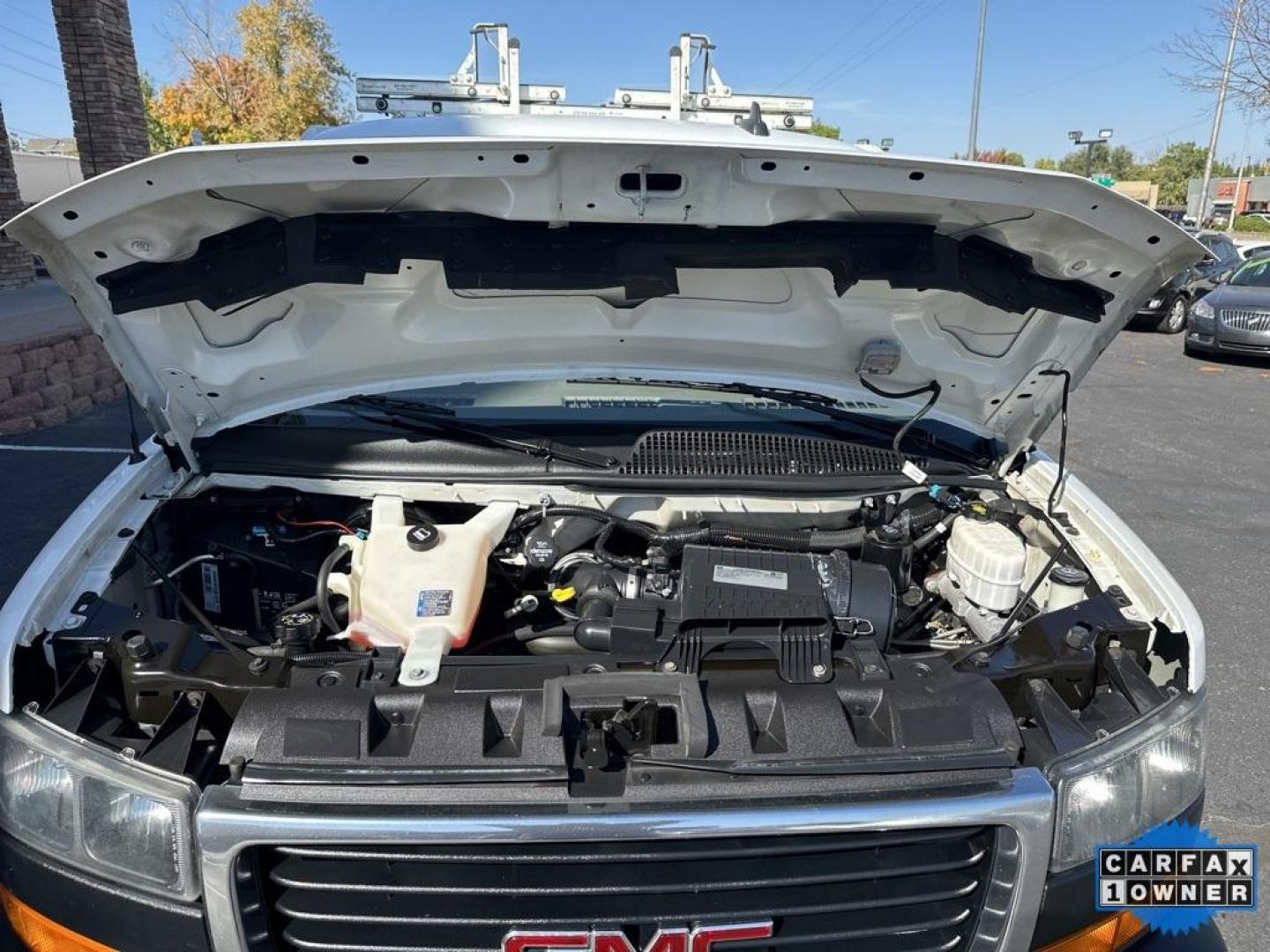 2019 Summit White /Medium Pewter GMC Savana 2500 Work Van (1GTW7AFG1K1) with an Vortec 6.0L V8 SFI Flex Fuel engine, Automatic transmission, located at 10890 W. Colfax Ave., Lakewood, CO, 80215, (303) 274-7692, 39.739914, -105.120132 - 4x4 Conversion and 6.0L Engine. Loaded up with storage bins, ladder racks and ready to go to work. Fully serviced with no mechanical issues.<br>In House Financing Available.<br><br>All Cars Have Clean Titles And Are Serviced Before Sale., Backup Camera, Savana 2500 Work Van 4x4 Conversion, Vortec 6 - Photo#30
