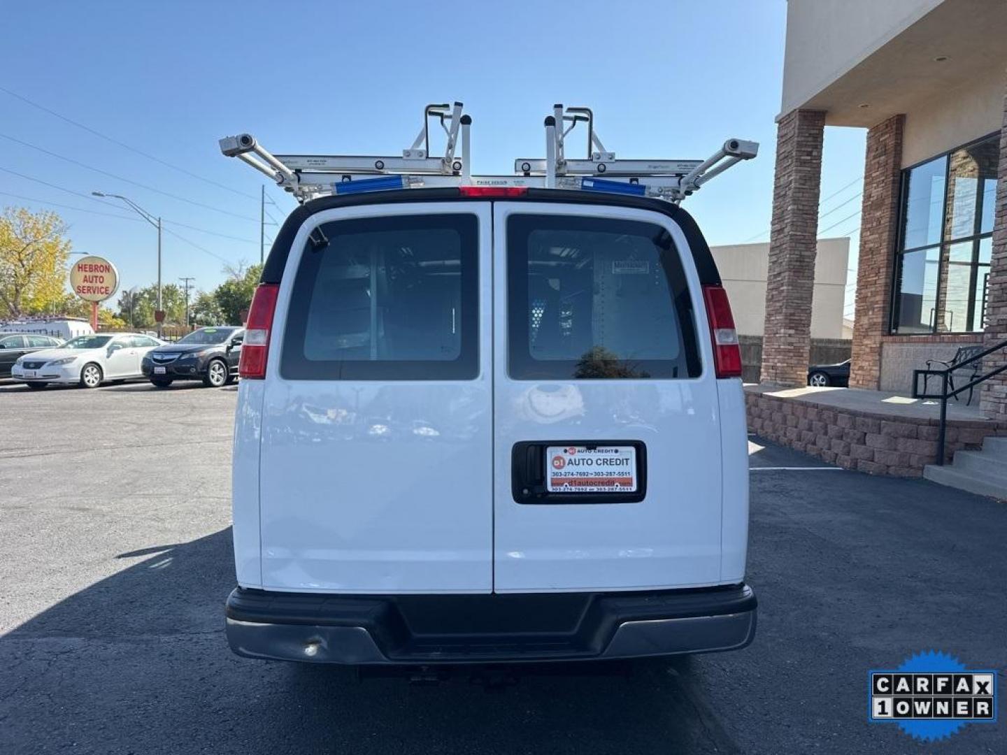 2019 Summit White /Medium Pewter GMC Savana 2500 Work Van (1GTW7AFG1K1) with an Vortec 6.0L V8 SFI Flex Fuel engine, Automatic transmission, located at 10890 W. Colfax Ave., Lakewood, CO, 80215, (303) 274-7692, 39.739914, -105.120132 - 4x4 Conversion and 6.0L Engine. Loaded up with storage bins, ladder racks and ready to go to work. Fully serviced with no mechanical issues.<br>In House Financing Available.<br><br>All Cars Have Clean Titles And Are Serviced Before Sale., Backup Camera, Savana 2500 Work Van 4x4 Conversion, Vortec 6 - Photo#6