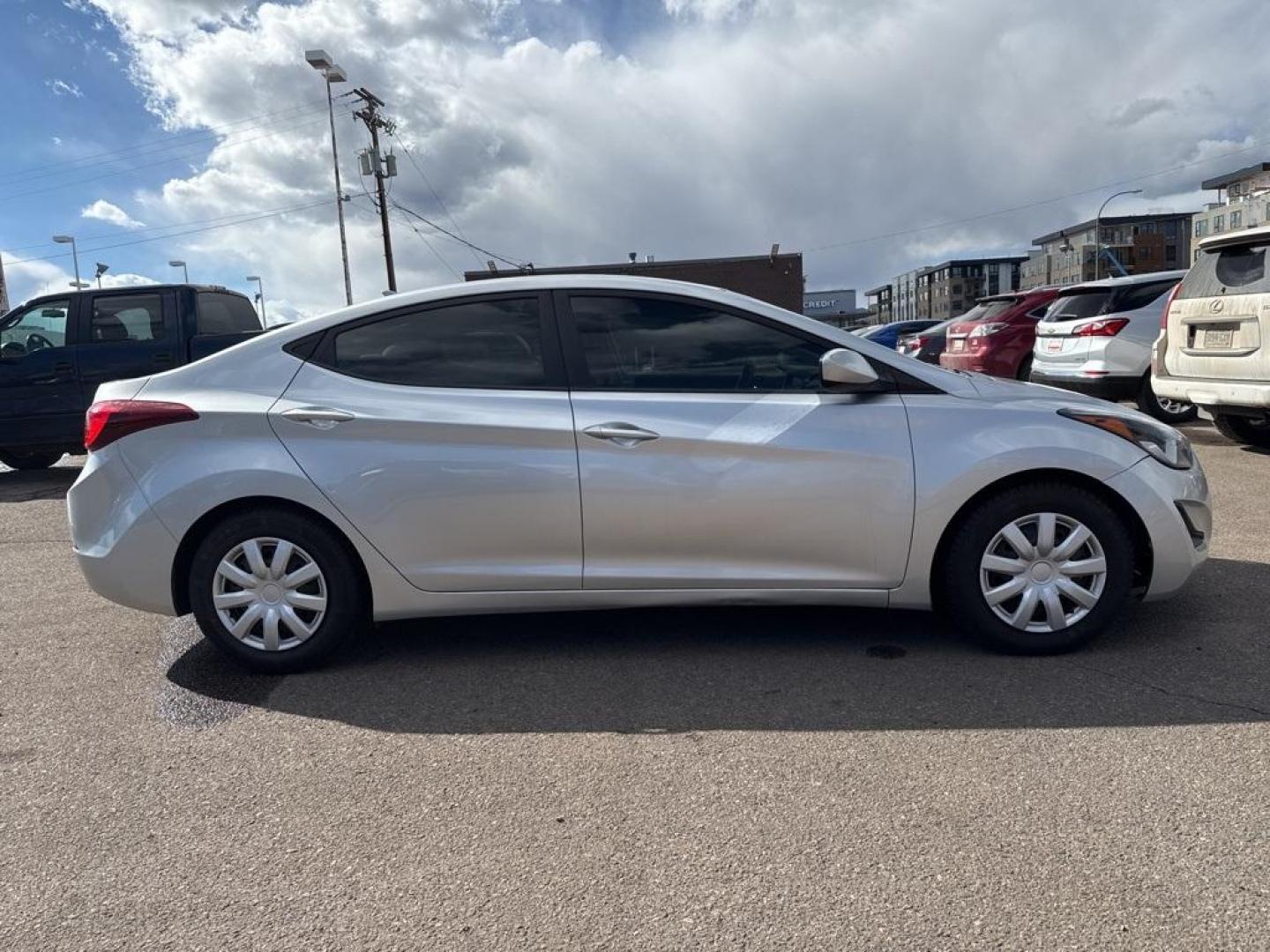 2016 SILVER Hyundai Elantra LIMITED (5NPDH4AE6GH) with an 4 Cyl, 1.8L engine, Automatic transmission, located at 10890 W. Colfax Ave., Lakewood, CO, 80215, (303) 274-7692, 39.739914, -105.120132 - Photo#26