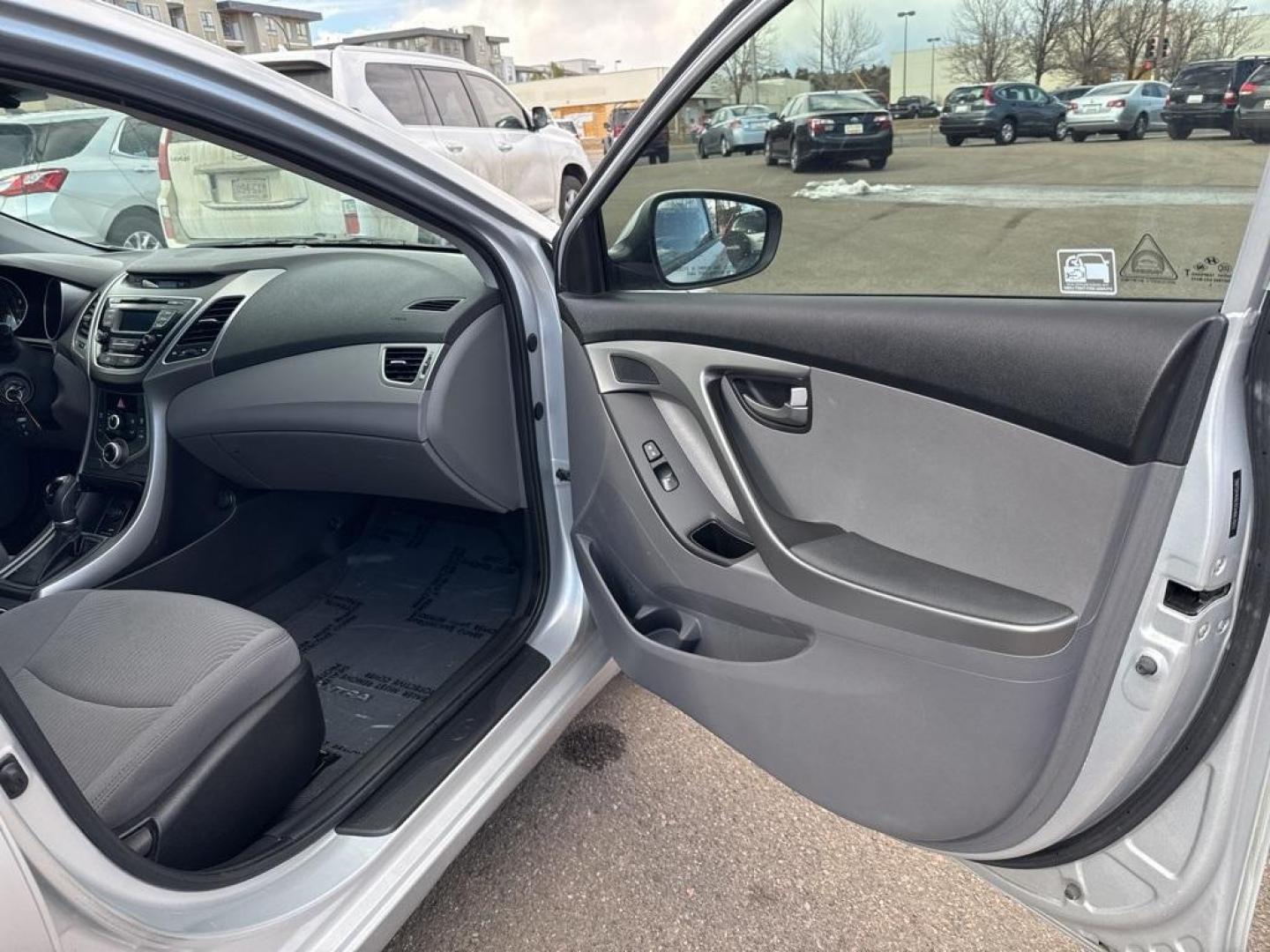 2016 SILVER Hyundai Elantra LIMITED (5NPDH4AE6GH) with an 4 Cyl, 1.8L engine, Automatic transmission, located at 10890 W. Colfax Ave., Lakewood, CO, 80215, (303) 274-7692, 39.739914, -105.120132 - Photo#31