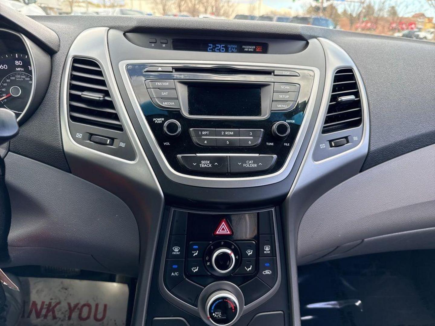 2016 SILVER Hyundai Elantra LIMITED (5NPDH4AE6GH) with an 4 Cyl, 1.8L engine, Automatic transmission, located at 10890 W. Colfax Ave., Lakewood, CO, 80215, (303) 274-7692, 39.739914, -105.120132 - Photo#19