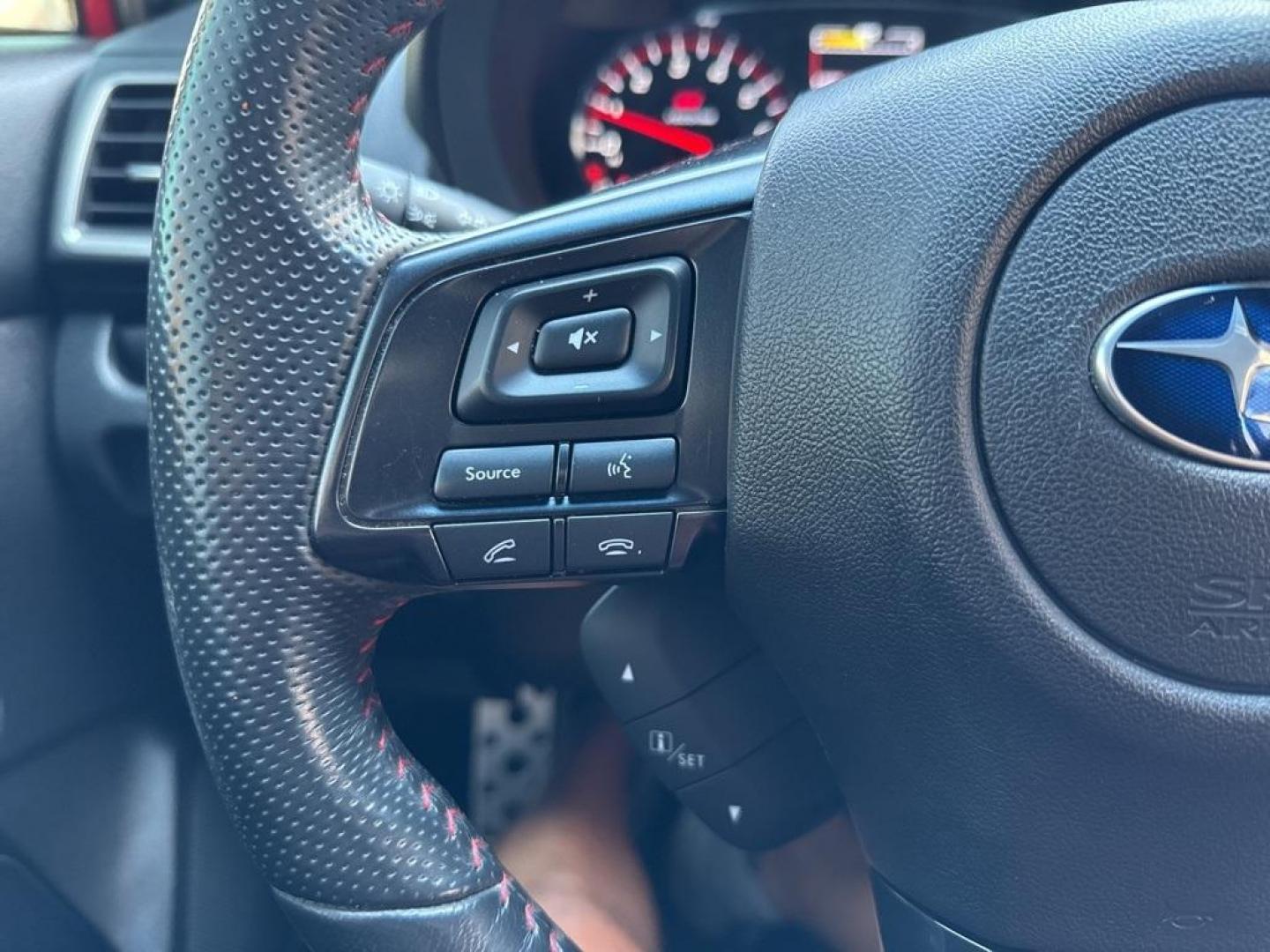 2019 Pure Red /Black/Carbon Black Subaru WRX STi (JF1VA2S64K9) with an 2.5L DOHC Intercooled High Boost Turbocharged engine, Manual transmission, located at 10890 W. Colfax Ave., Lakewood, CO, 80215, (303) 274-7692, 39.739914, -105.120132 - 2019 Subaru WRX STI with low miles and in excellent condition insdie and out!<br>All Cars Have Clean Titles And Are Serviced Before Sale.Apple/Android Car Play, Blind Spot Monitoring, Backup Camera, Leather, Heated Seats, Bluetooth/ With Bluetooth Audio, Non Smoker, No Pet Odor Or Hair, WRX STi, Clo - Photo#20