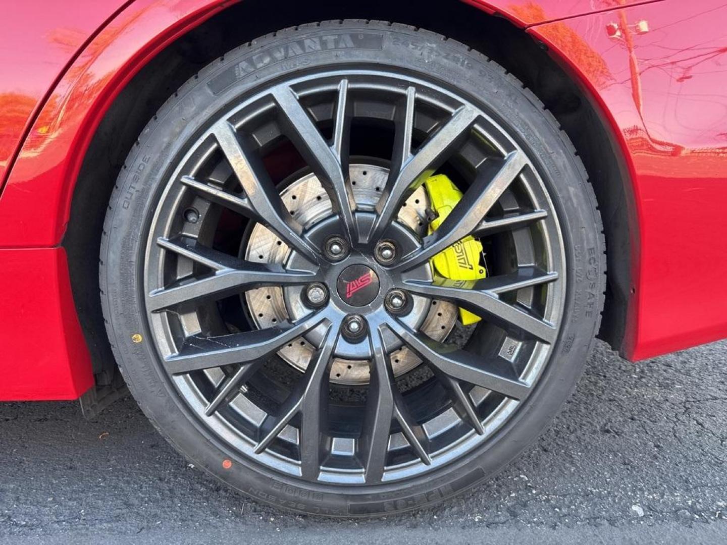 2019 Pure Red /Black/Carbon Black Subaru WRX STi (JF1VA2S64K9) with an 2.5L DOHC Intercooled High Boost Turbocharged engine, Manual transmission, located at 10890 W. Colfax Ave., Lakewood, CO, 80215, (303) 274-7692, 39.739914, -105.120132 - 2019 Subaru WRX STI with low miles and in excellent condition insdie and out!<br>All Cars Have Clean Titles And Are Serviced Before Sale.Apple/Android Car Play, Blind Spot Monitoring, Backup Camera, Leather, Heated Seats, Bluetooth/ With Bluetooth Audio, Non Smoker, No Pet Odor Or Hair, WRX STi, Clo - Photo#27