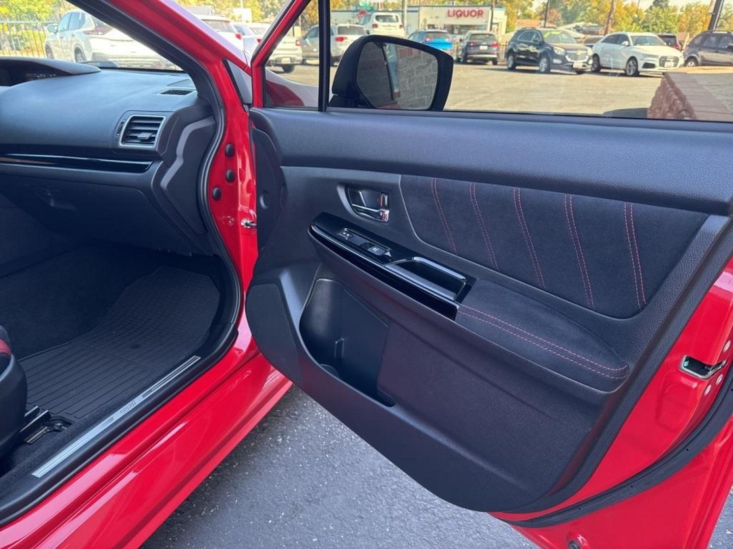 2019 Pure Red /Black/Carbon Black Subaru WRX STi (JF1VA2S64K9) with an 2.5L DOHC Intercooled High Boost Turbocharged engine, Manual transmission, located at 10890 W. Colfax Ave., Lakewood, CO, 80215, (303) 274-7692, 39.739914, -105.120132 - 2019 Subaru WRX STI with low miles and in excellent condition insdie and out!<br>All Cars Have Clean Titles And Are Serviced Before Sale.Apple/Android Car Play, Blind Spot Monitoring, Backup Camera, Leather, Heated Seats, Bluetooth/ With Bluetooth Audio, Non Smoker, No Pet Odor Or Hair, WRX STi, Clo - Photo#29