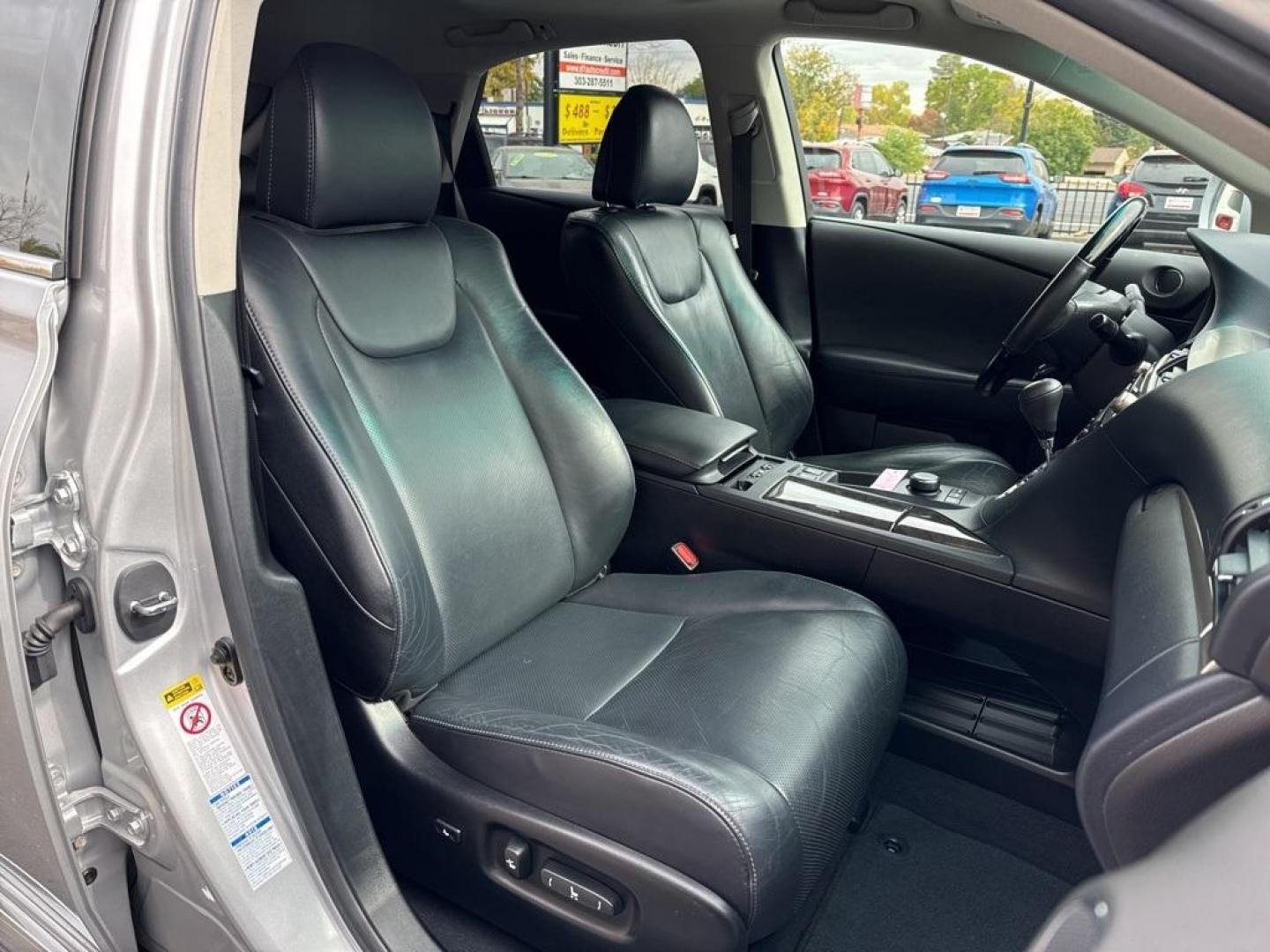 2015 Silver Lining Metallic /Black Lexus RX 350 (2T2BK1BAXFC) with an 3.5L V6 DOHC Dual VVT-i 24V engine, Automatic transmission, located at 10890 W. Colfax Ave., Lakewood, CO, 80215, (303) 274-7692, 39.739914, -105.120132 - 2015 Lexus RX 350 fully serviced including new tires. Clean Carfax and loaded with, heated and cooled seats, blindspot monitoring, backup camera, Bluetooth, sun roof and much more. This car has no signs of ever having pets or a smoker in it. <br>All Cars Have Clean Titles And Are Serviced Before Sal - Photo#7