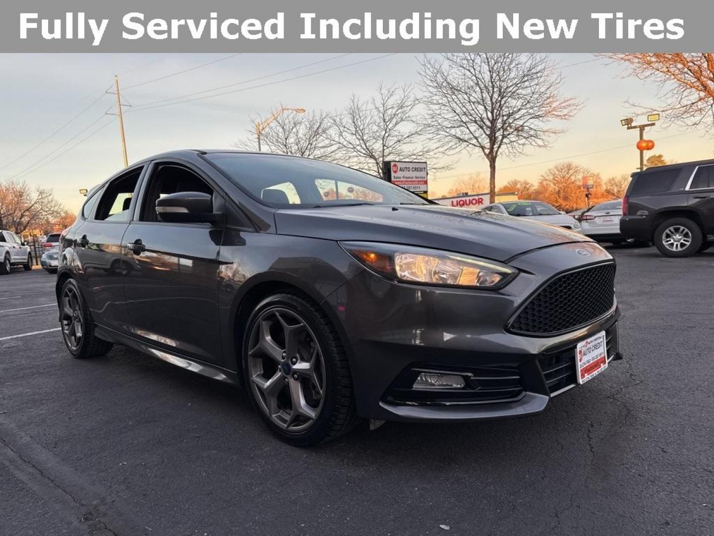 2016 GRAY Ford Focus ST (1FADP3L92GL) with an 4 Cyl, 2.0L engine, Manual transmission, located at 10890 W. Colfax Ave., Lakewood, CO, 80215, (303) 274-7692, 39.739914, -105.120132 - <b>Summary</b><br>Completley stock ST and zero signs of abuse. This is probaly the cleanest one in town. Fully serviced including new turbo and new tires. So much fun to drive! No Accidents and ready to go!<br><br><b>Vehicle Details</b><br>Discover the 2016 Ford Focus ST, a dynamic blend of performa - Photo#40