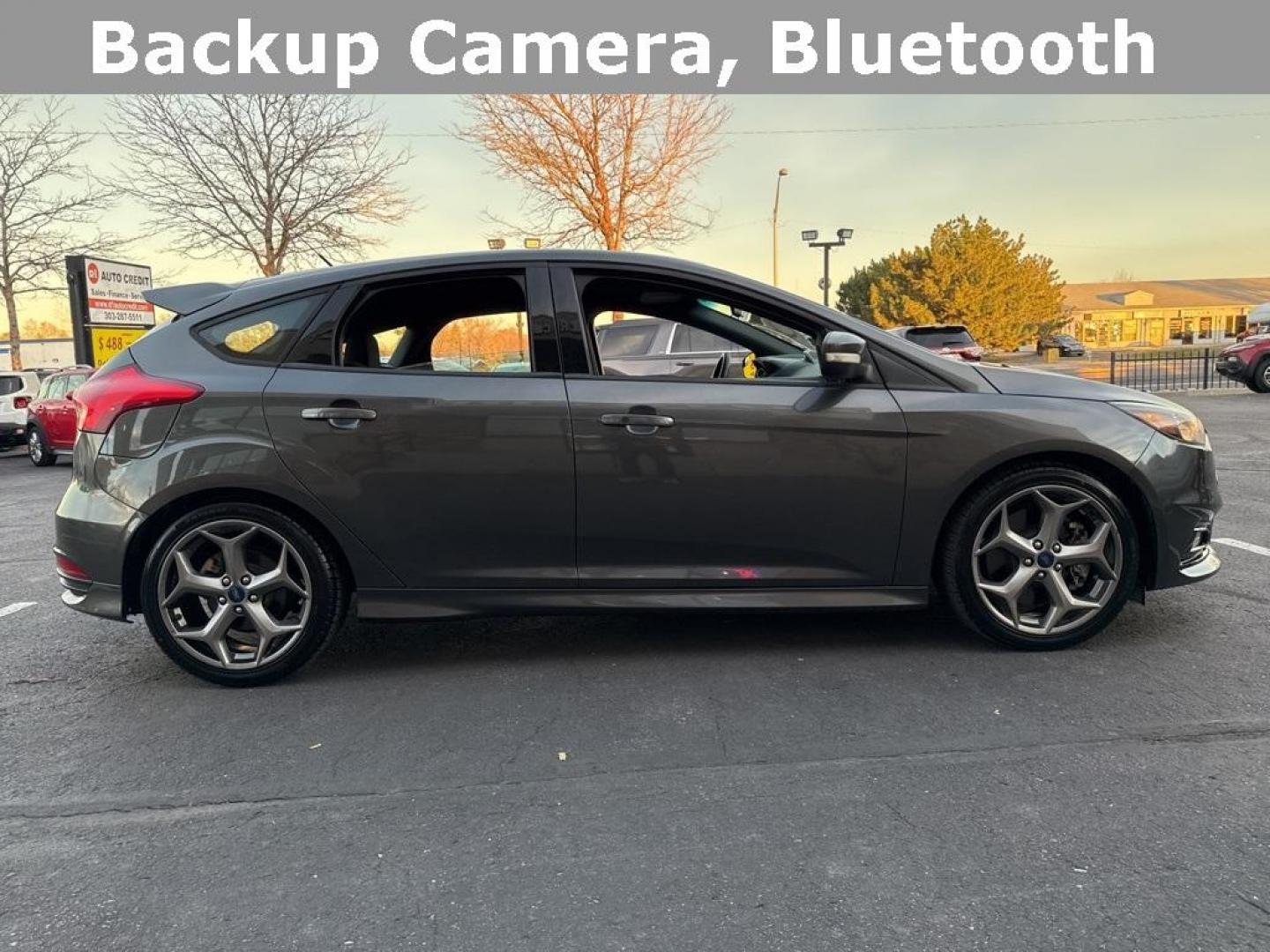 2016 GRAY Ford Focus ST (1FADP3L92GL) with an 4 Cyl, 2.0L engine, Manual transmission, located at 10890 W. Colfax Ave., Lakewood, CO, 80215, (303) 274-7692, 39.739914, -105.120132 - <b>Summary</b><br>Completley stock ST and zero signs of abuse. This is probaly the cleanest one in town. Fully serviced including new turbo and new tires. So much fun to drive! No Accidents and ready to go!<br><br><b>Vehicle Details</b><br>Discover the 2016 Ford Focus ST, a dynamic blend of performa - Photo#41