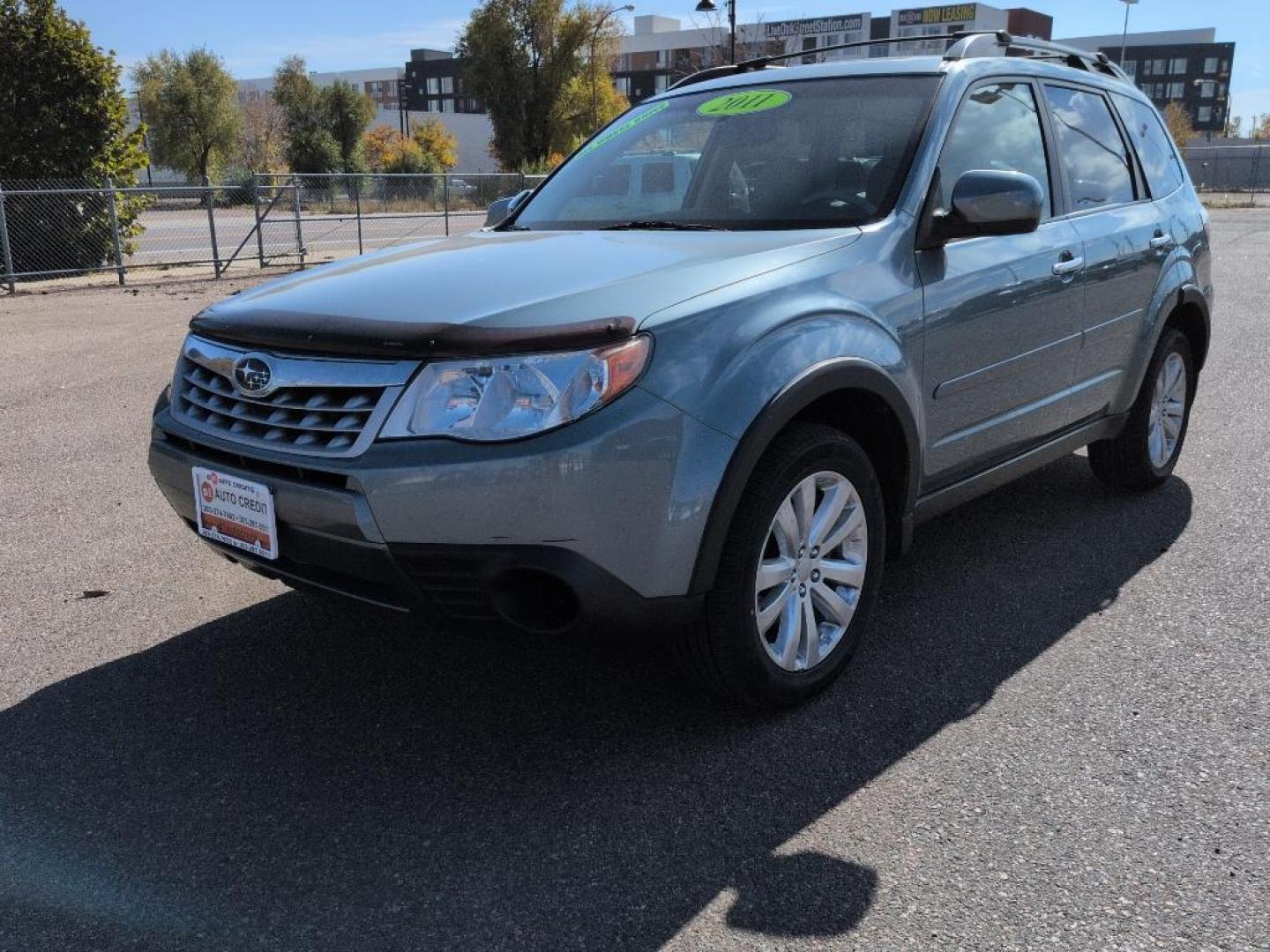 2011 GREEN Subaru Forester 2.5X Premium AWP (JF2SHADC4BH) with an 4 Cyl, 2.5L engine, Automatic transmission, located at 10890 W. Colfax Ave., Lakewood, CO, 80215, (303) 274-7692, 39.739914, -105.120132 - Photo#0