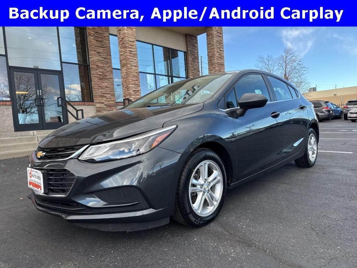 2018 Graphite Metallic /Black Chevrolet Cruze LT (3G1BE6SM4JS) with an 1.4L 4-Cylinder Turbo DOHC CVVT engine, Automatic transmission, located at 10890 W. Colfax Ave., Lakewood, CO, 80215, (303) 274-7692, 39.739914, -105.120132 - 2018 Chevrolet Cruze FWD<br><br>D1 Auto NEVER charges dealer fees! All cars have clean titles and have been inspected for mechanical issues. We have financing for everyone. Good credit, bad credit, first time buyers.<br>Odometer is 28593 miles below market average!<br>Please call Lakewood Location 3 - Photo#0