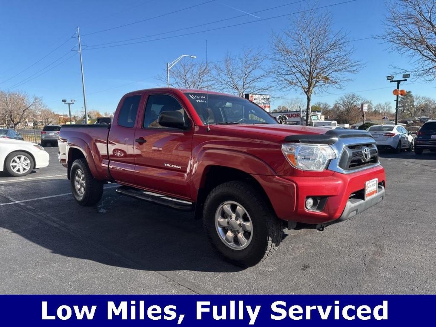 2012 Barcelona Red Metallic /Graphite Toyota Tacoma SR5 (5TFUX4EN6CX) with an 2.7L I4 DOHC 16V engine, Manual transmission, located at 10890 W. Colfax Ave., Lakewood, CO, 80215, (303) 274-7692, 39.739914, -105.120132 - 2012 Toyota Tacoma 4x4, manual transmission, 4cyl that is a 9.7 out of 10 condition wise. Non smoker, no rust and nicely equipped with SR5 package. You will not find a nicer one anywhere. <br><br>All Cars Have Clean Titles And Are Serviced Before Sale., Backup Camera, Non Smoker, No Pet Odor Or Hair - Photo#2