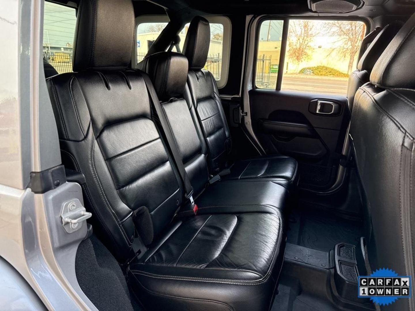 2018 SILVER Jeep Wrangler Unlimited Sahara (1C4HJXEG2JW) with an V6, 3.6L engine, Automatic transmission, located at 10890 W. Colfax Ave., Lakewood, CO, 80215, (303) 274-7692, 39.739914, -105.120132 - <b>Summary</b><br>One Owner And In Excellent Condition, Apple/ Android Carplay, Fully Serviced And Ready For Colorado! Non smoker, you will not find a cleaner Jeep Wrangler anywhere. Never off roaded and not a scratch on this one.<br><br><b>Vehicle Details</b><br>Discover the rugged elegance and off - Photo#52