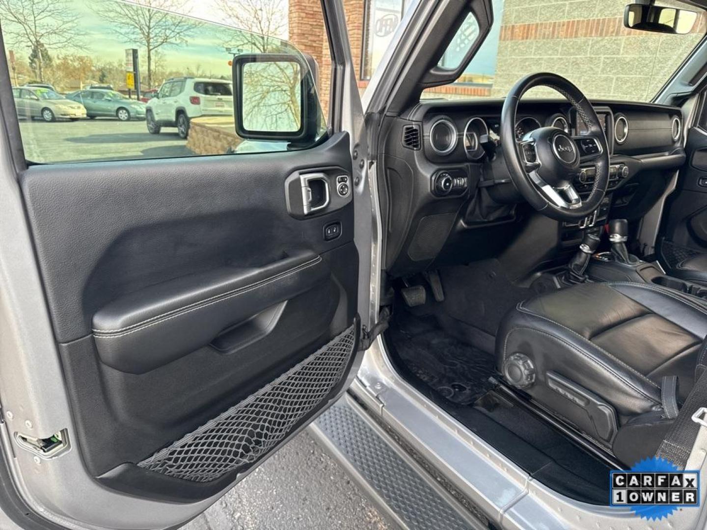 2018 SILVER Jeep Wrangler Unlimited Sahara (1C4HJXEG2JW) with an V6, 3.6L engine, Automatic transmission, located at 10890 W. Colfax Ave., Lakewood, CO, 80215, (303) 274-7692, 39.739914, -105.120132 - <b>Summary</b><br>One Owner And In Excellent Condition, Apple/ Android Carplay, Fully Serviced And Ready For Colorado! Non smoker, you will not find a cleaner Jeep Wrangler anywhere. Never off roaded and not a scratch on this one.<br><br><b>Vehicle Details</b><br>Discover the rugged elegance and off - Photo#61