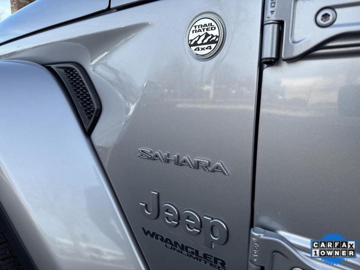 2018 SILVER Jeep Wrangler Unlimited Sahara (1C4HJXEG2JW) with an V6, 3.6L engine, Automatic transmission, located at 10890 W. Colfax Ave., Lakewood, CO, 80215, (303) 274-7692, 39.739914, -105.120132 - <b>Summary</b><br>One Owner And In Excellent Condition, Apple/ Android Carplay, Fully Serviced And Ready For Colorado! Non smoker, you will not find a cleaner Jeep Wrangler anywhere. Never off roaded and not a scratch on this one.<br><br><b>Vehicle Details</b><br>Discover the rugged elegance and off - Photo#78
