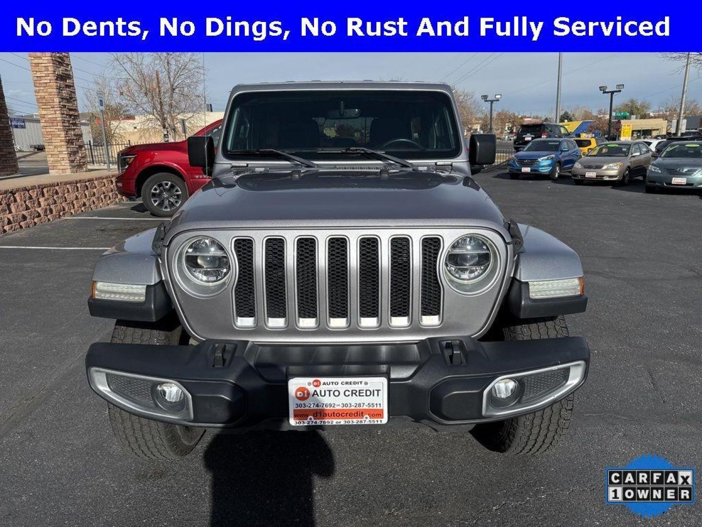 2018 SILVER Jeep Wrangler Unlimited Sahara (1C4HJXEG2JW) with an V6, 3.6L engine, Automatic transmission, located at 10890 W. Colfax Ave., Lakewood, CO, 80215, (303) 274-7692, 39.739914, -105.120132 - <b>Summary</b><br>One Owner And In Excellent Condition, Apple/ Android Carplay, Fully Serviced And Ready For Colorado! Non smoker, you will not find a cleaner Jeep Wrangler anywhere. Never off roaded and not a scratch on this one.<br><br><b>Vehicle Details</b><br>Discover the rugged elegance and off - Photo#1