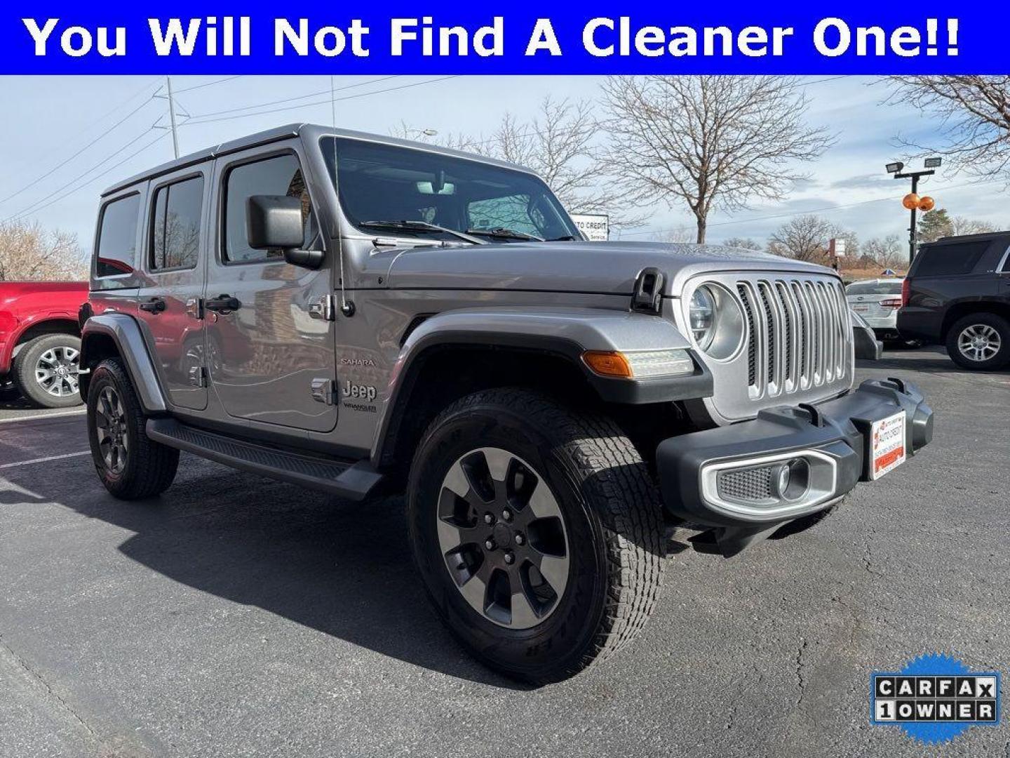 2018 SILVER Jeep Wrangler Unlimited Sahara (1C4HJXEG2JW) with an V6, 3.6L engine, Automatic transmission, located at 10890 W. Colfax Ave., Lakewood, CO, 80215, (303) 274-7692, 39.739914, -105.120132 - <b>Summary</b><br>One Owner And In Excellent Condition, Apple/ Android Carplay, Fully Serviced And Ready For Colorado! Non smoker, you will not find a cleaner Jeep Wrangler anywhere. Never off roaded and not a scratch on this one.<br><br><b>Vehicle Details</b><br>Discover the rugged elegance and off - Photo#2