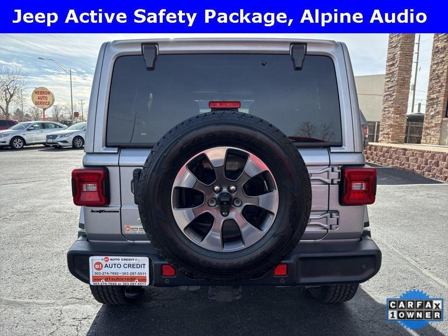 2018 SILVER Jeep Wrangler Unlimited Sahara (1C4HJXEG2JW) with an V6, 3.6L engine, Automatic transmission, located at 10890 W. Colfax Ave., Lakewood, CO, 80215, (303) 274-7692, 39.739914, -105.120132 - <b>Summary</b><br>One Owner And In Excellent Condition, Apple/ Android Carplay, Fully Serviced And Ready For Colorado! Non smoker, you will not find a cleaner Jeep Wrangler anywhere. Never off roaded and not a scratch on this one.<br><br><b>Vehicle Details</b><br>Discover the rugged elegance and off - Photo#5