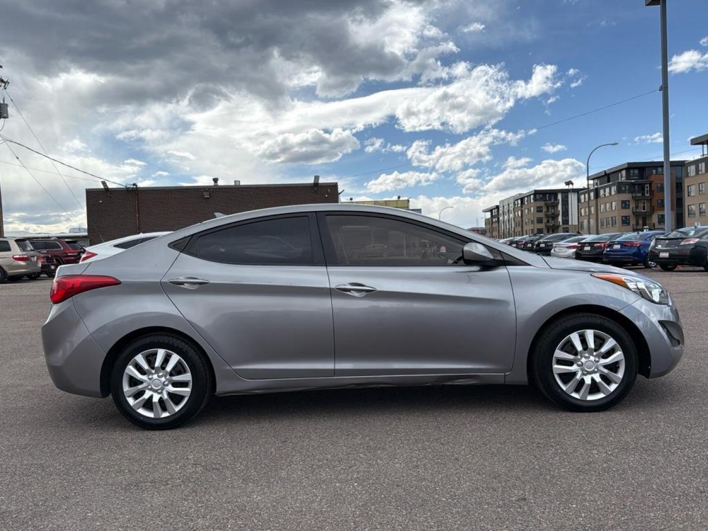 2012 GRAY Hyundai Elantra LIMITED (KMHDH4AE0CU) with an 4 Cyl, 1.8L engine, Automatic transmission, located at 10890 W. Colfax Ave., Lakewood, CO, 80215, (303) 274-7692, 39.739914, -105.120132 - Photo#3