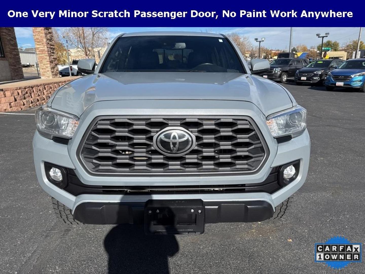 2021 Cement /Black Toyota Tacoma TRD Off-Road (3TMDZ5BN2MM) with an 3.5L V6 PDI DOHC 24V LEV3-ULEV70 278hp engine, Automatic transmission, located at 10890 W. Colfax Ave., Lakewood, CO, 80215, (303) 274-7692, 39.739914, -105.120132 - 2021 Toyota Tacoma TRD OFF ROAD PREMIUM.Fully loaded with every option available!! This truck is in mint condition inside and out with only one small scratch (see pictures). Carfax shows minor damage but there is no paint work on this vehicle. No rust and no wear. All keys and owners manuals present - Photo#1