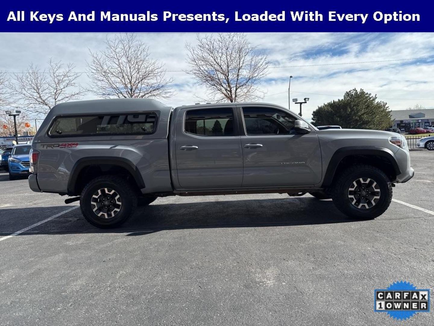 2021 Cement /Black Toyota Tacoma TRD Off-Road (3TMDZ5BN2MM) with an 3.5L V6 PDI DOHC 24V LEV3-ULEV70 278hp engine, Automatic transmission, located at 10890 W. Colfax Ave., Lakewood, CO, 80215, (303) 274-7692, 39.739914, -105.120132 - 2021 Toyota Tacoma TRD OFF ROAD PREMIUM.Fully loaded with every option available!! This truck is in mint condition inside and out with only one small scratch (see pictures). Carfax shows minor damage but there is no paint work on this vehicle. No rust and no wear. All keys and owners manuals present - Photo#3