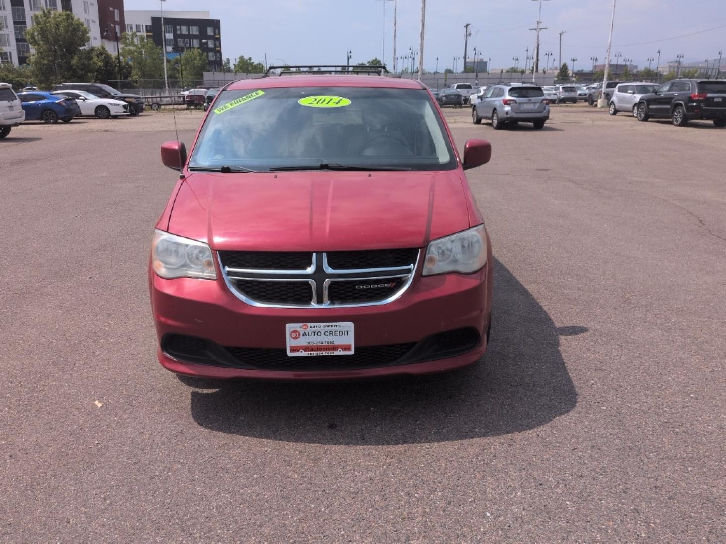 2014 RED Dodge Grand Caravan SXT (2C4RDGCG8ER) with an V6, 3.6L engine, Automatic transmission, located at 10890 W. Colfax Ave., Lakewood, CO, 80215, (303) 274-7692, 39.739914, -105.120132- Photo#1