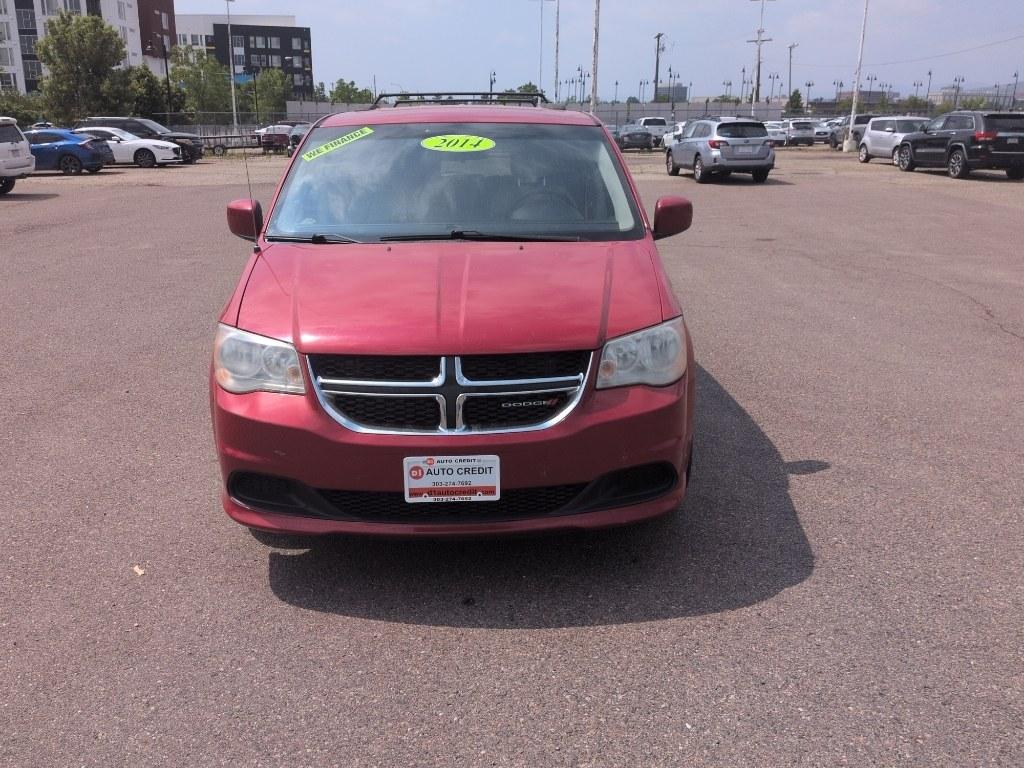 2014 RED Dodge Grand Caravan SXT (2C4RDGCG8ER) with an V6, 3.6L engine, Automatic transmission, located at 10890 W. Colfax Ave., Lakewood, CO, 80215, (303) 274-7692, 39.739914, -105.120132- Photo#1