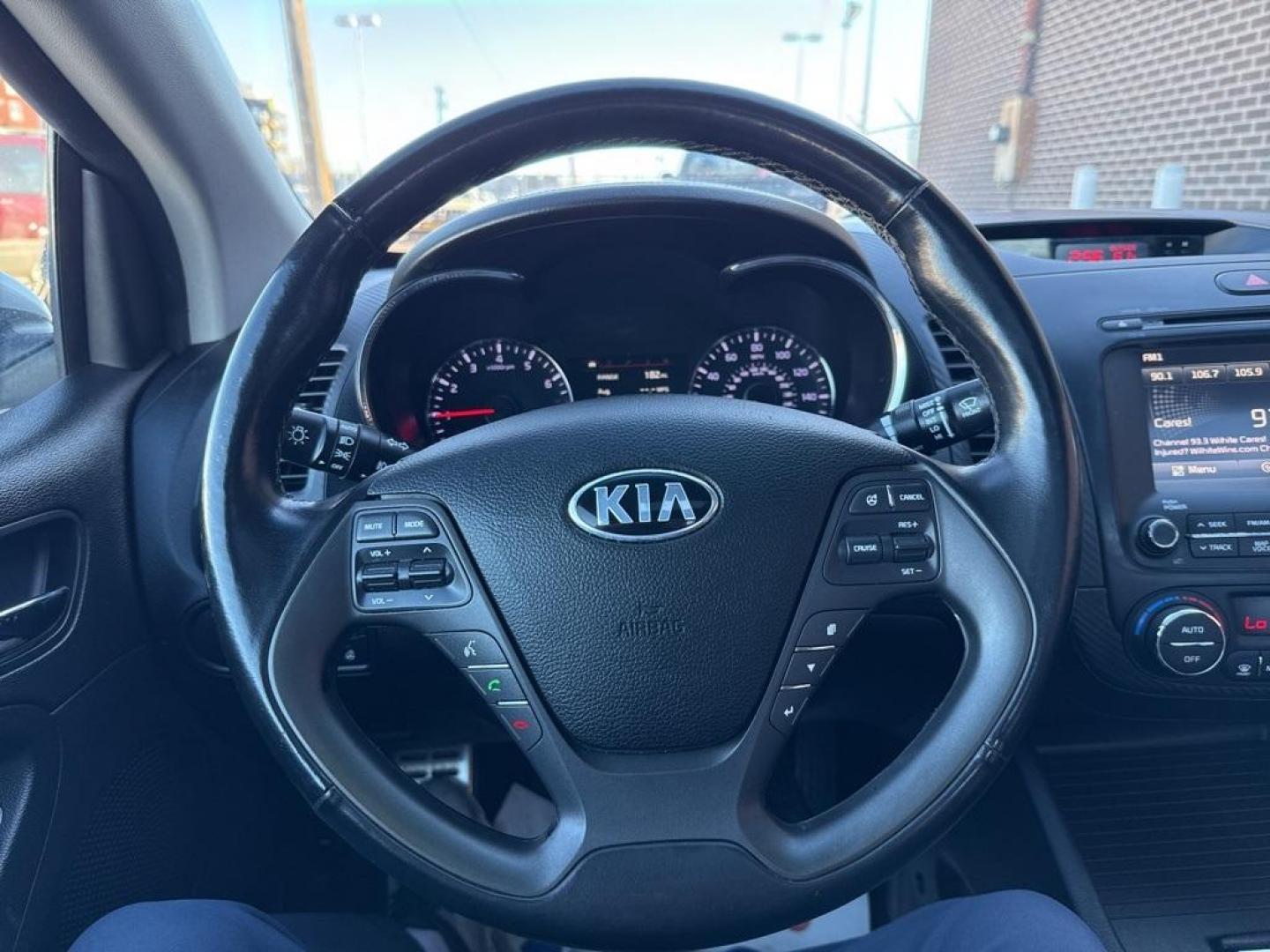 2014 Bright Silver /Black Kia Forte Koup EX (KNAFX6A8XE5) with an 2.0L I4 DOHC CVVT engine, Automatic transmission, located at 10890 W. Colfax Ave., Lakewood, CO, 80215, (303) 274-7692, 39.739914, -105.120132 - 2014 Kia Forte Koup FWD<br><br>D1 Auto NEVER charges dealer fees! All cars have clean titles and have been inspected for mechanical issues. We have financing for everyone. Good credit, bad credit, first time buyers.<br><br>Please call Lakewood Location 303-274-7692 or Thornton 303-287-5511 to schedu - Photo#9