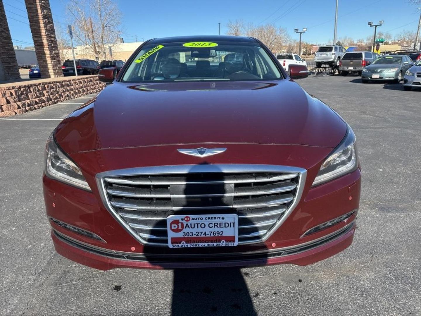 2015 RED Hyundai Genesis Base (KMHGN4JEXFU) with an V6, 3.8L engine, Automatic transmission, located at 10890 W. Colfax Ave., Lakewood, CO, 80215, (303) 274-7692, 39.739914, -105.120132 - Discover the blend of luxury and performance with this 2015 Hyundai Genesis Base, a distinguished choice for discerning drivers. This exceptional vehicle is powered by a robust V6, 3.8L engine, delivering a smooth and responsive driving experience with its Rear-Wheel Drive (RWD) configuration. The H - Photo#36