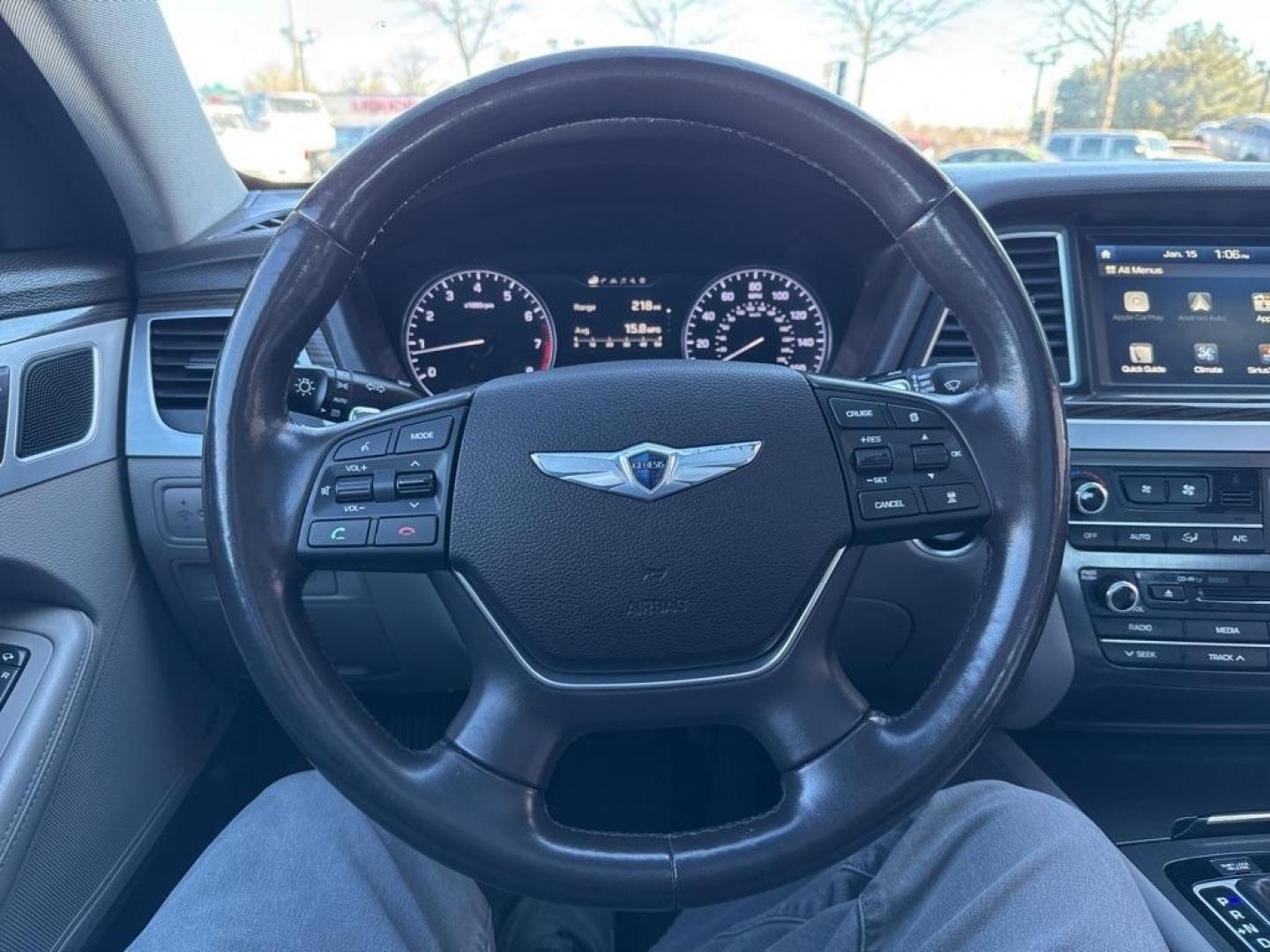 2015 RED Hyundai Genesis Base (KMHGN4JEXFU) with an V6, 3.8L engine, Automatic transmission, located at 10890 W. Colfax Ave., Lakewood, CO, 80215, (303) 274-7692, 39.739914, -105.120132 - Discover the blend of luxury and performance with this 2015 Hyundai Genesis Base, a distinguished choice for discerning drivers. This exceptional vehicle is powered by a robust V6, 3.8L engine, delivering a smooth and responsive driving experience with its Rear-Wheel Drive (RWD) configuration. The H - Photo#48