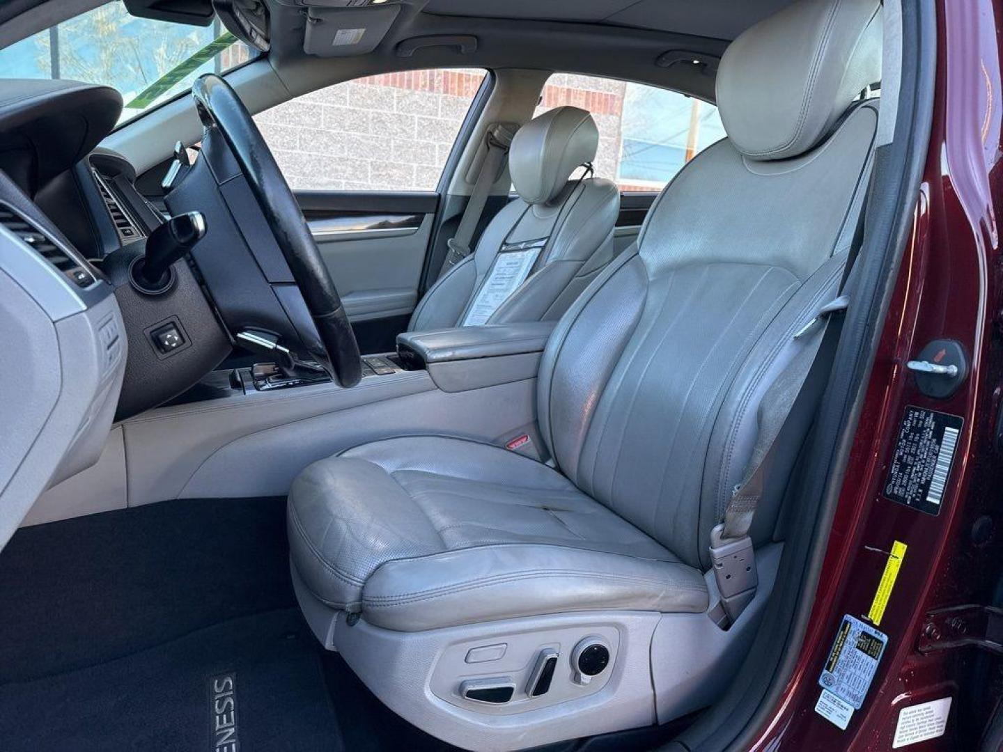 2015 RED Hyundai Genesis Base (KMHGN4JEXFU) with an V6, 3.8L engine, Automatic transmission, located at 10890 W. Colfax Ave., Lakewood, CO, 80215, (303) 274-7692, 39.739914, -105.120132 - Discover the blend of luxury and performance with this 2015 Hyundai Genesis Base, a distinguished choice for discerning drivers. This exceptional vehicle is powered by a robust V6, 3.8L engine, delivering a smooth and responsive driving experience with its Rear-Wheel Drive (RWD) configuration. The H - Photo#16