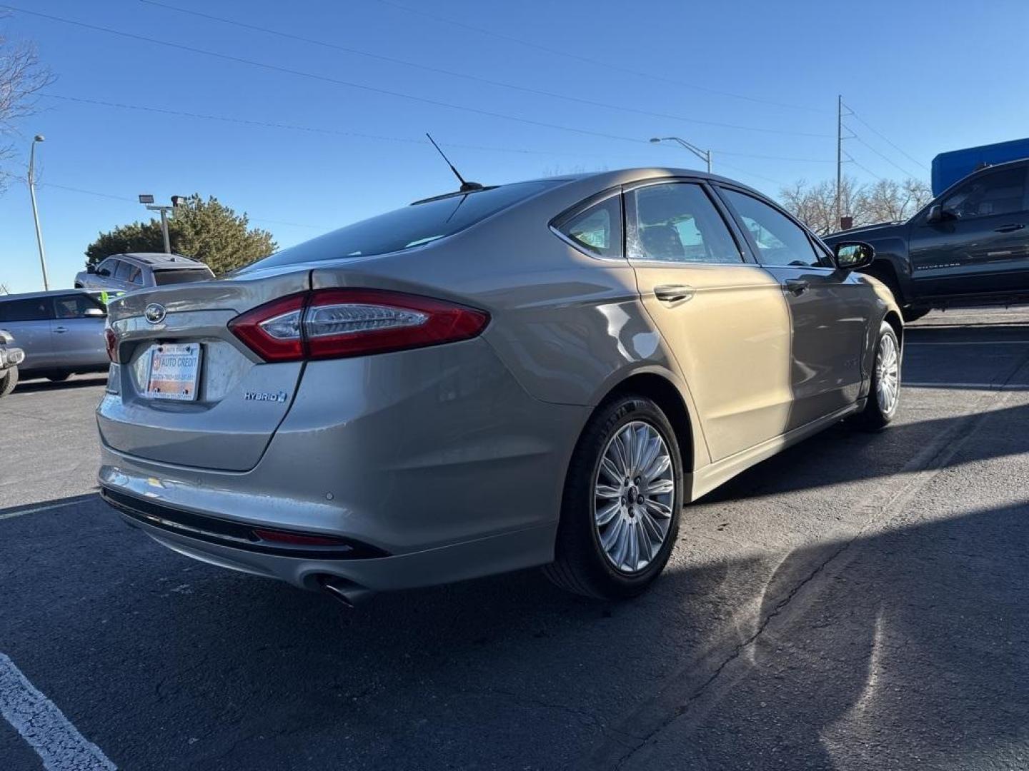 2015 BEIGE Ford Fusion Hybrid SE Hybrid (3FA6P0LU4FR) with an 4 Cyl, 2.0L engine, Automatic transmission, located at 10890 W. Colfax Ave., Lakewood, CO, 80215, (303) 274-7692, 39.739914, -105.120132 - Photo#28