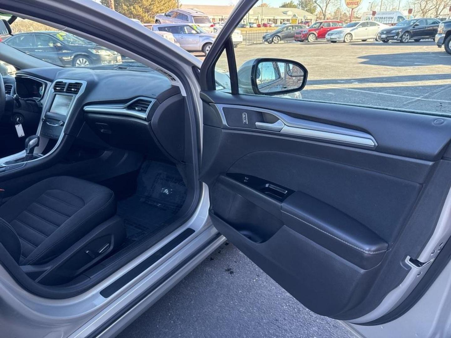 2015 BEIGE Ford Fusion Hybrid SE Hybrid (3FA6P0LU4FR) with an 4 Cyl, 2.0L engine, Automatic transmission, located at 10890 W. Colfax Ave., Lakewood, CO, 80215, (303) 274-7692, 39.739914, -105.120132 - Photo#46