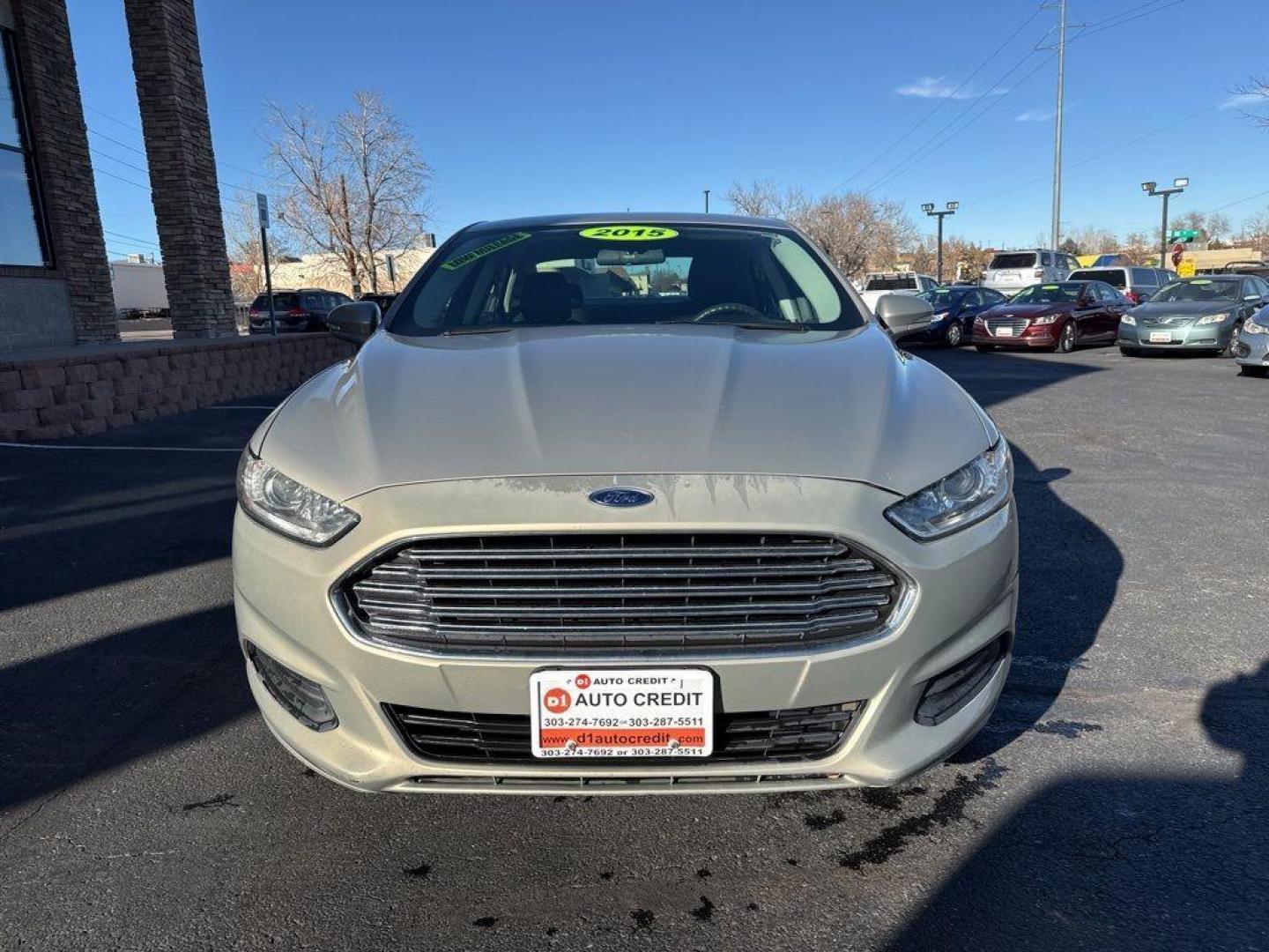 2015 BEIGE Ford Fusion Hybrid SE Hybrid (3FA6P0LU4FR) with an 4 Cyl, 2.0L engine, Automatic transmission, located at 10890 W. Colfax Ave., Lakewood, CO, 80215, (303) 274-7692, 39.739914, -105.120132 - Photo#1